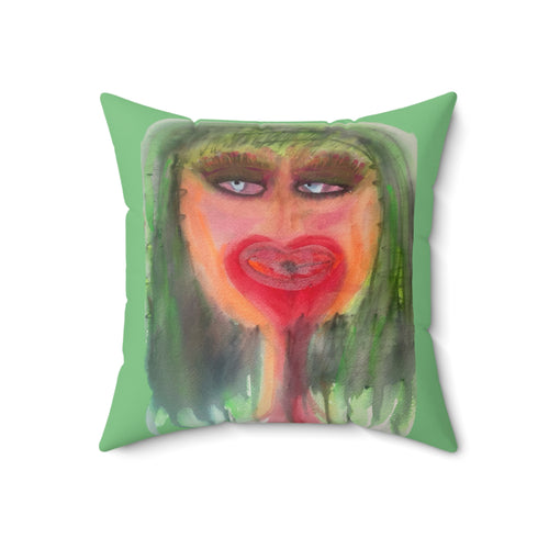 "The Gals" Abstract Portrait Decorative Pillow — 2 Sided Throw Pillow
