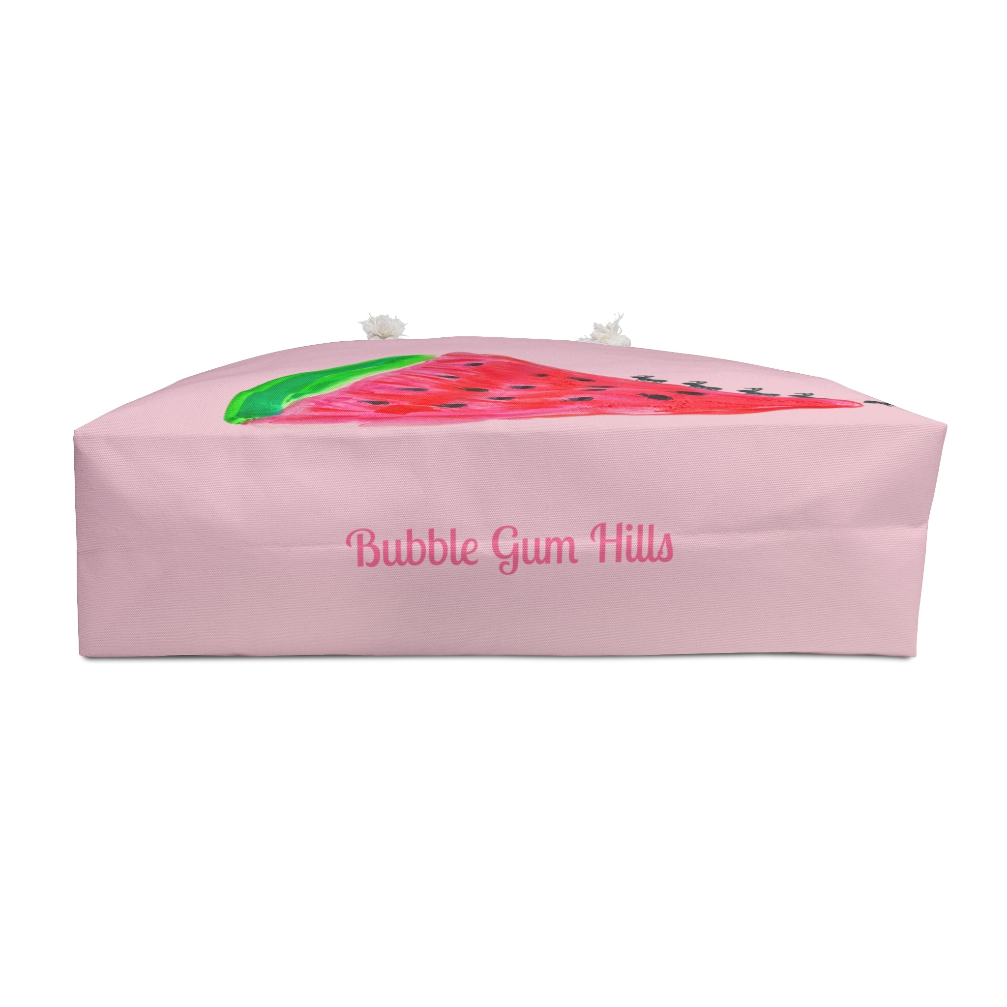 Cute Watermelon & Ants Pink Day Weekender Travel Large Shoulder Bag  Double Strap Tote