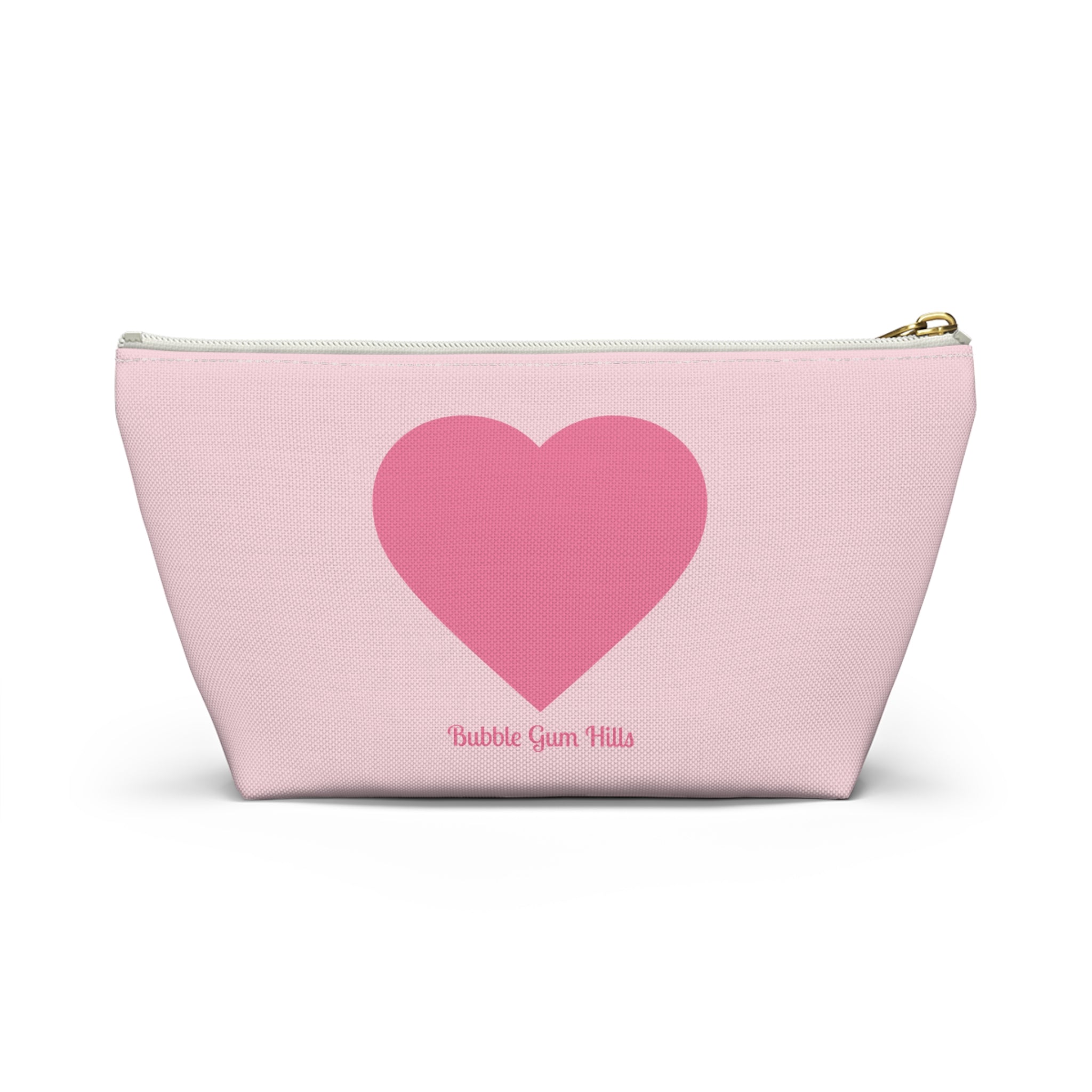 Cute Pink Zipper Day Travel Makeup Bag | Small & Large Accessories- Breakup- Cheer Up- Gift Motivational for Girlfriends- Pool Beach Travel