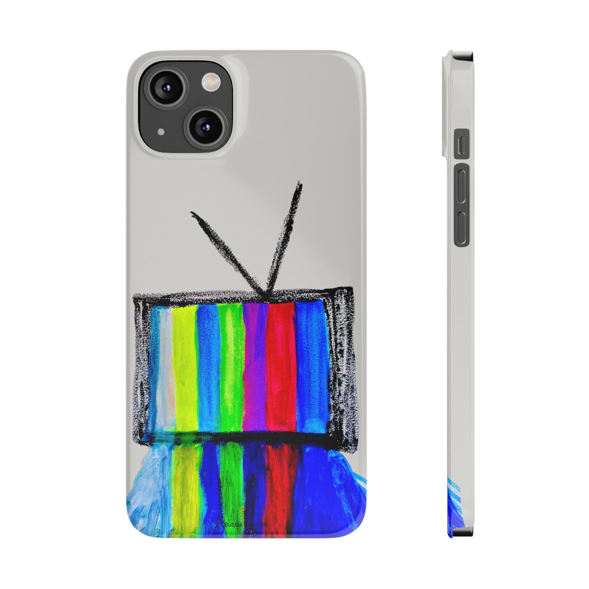Retro Color Bar Melting TV  SMTP—  Slim Mobile iPhone Case