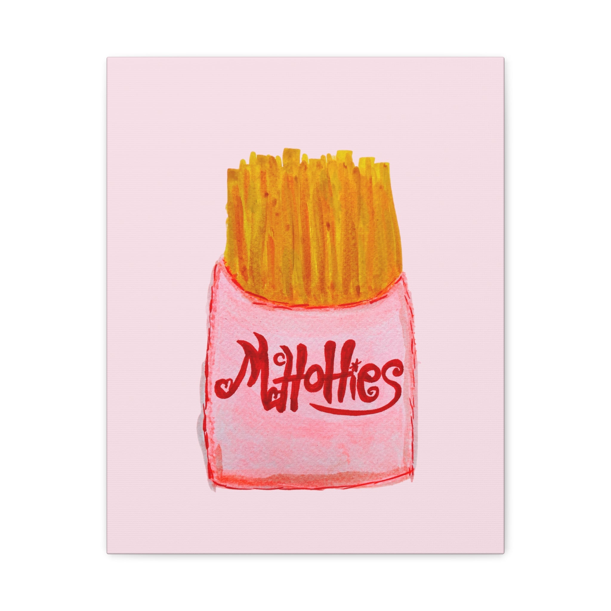 McHottie's Fresh French Fries Matte Wall Art Canvas