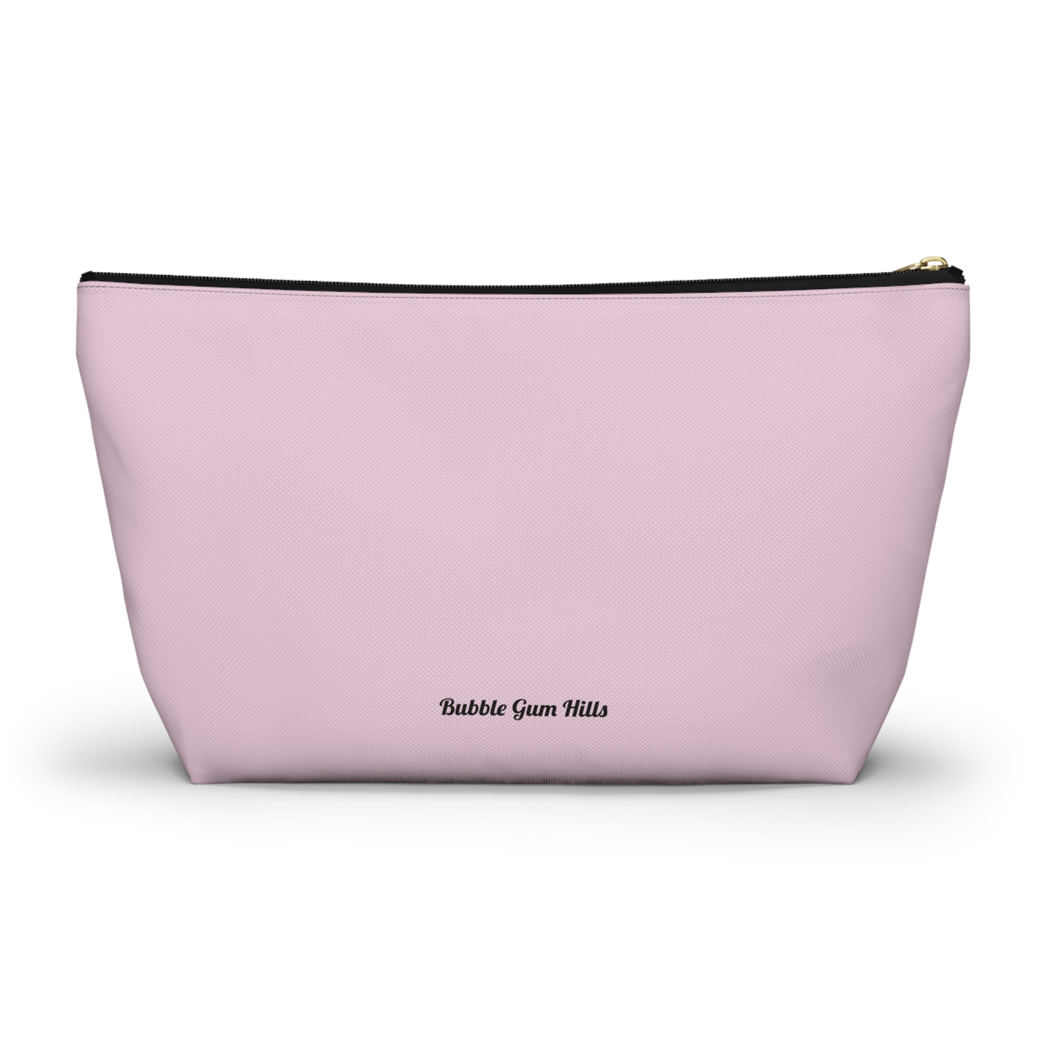 Pink Girl Gang Accessory Pouch — 'Bubble Gum Hills' T-Bottom Makeup Bag