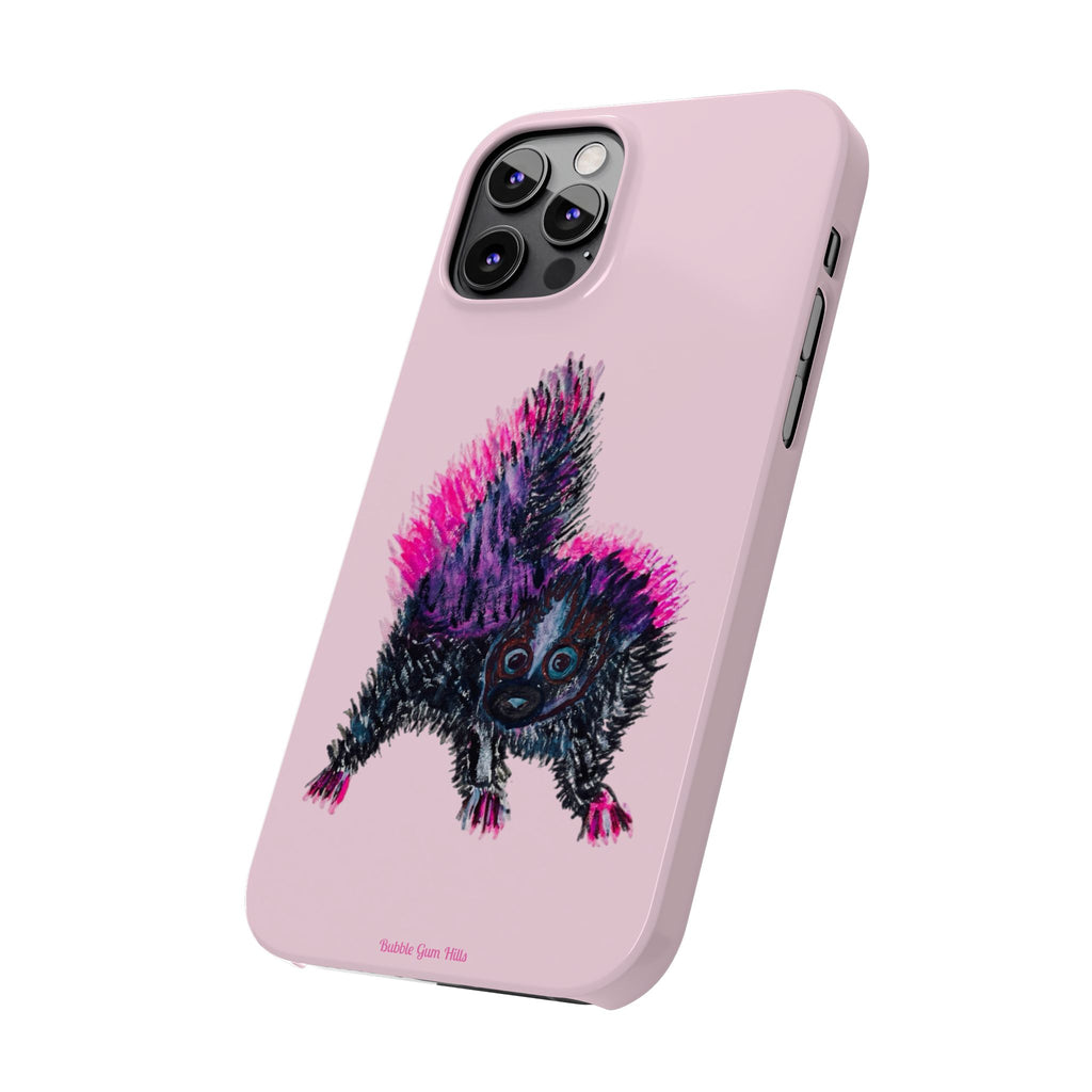 Pink Baby Punk Skunk Slim Mobile Phone Case — Cute Retro Animal Phone Cover