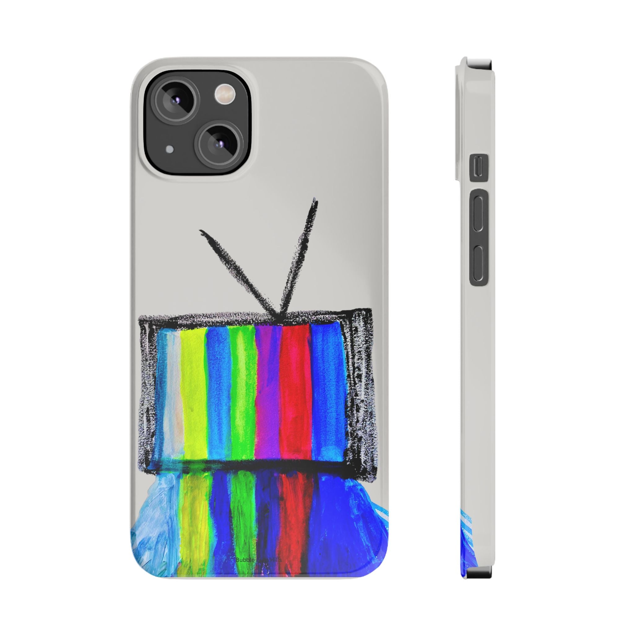 Retro Color Bar Melting TV  SMTP—  Slim Mobile iPhone Case