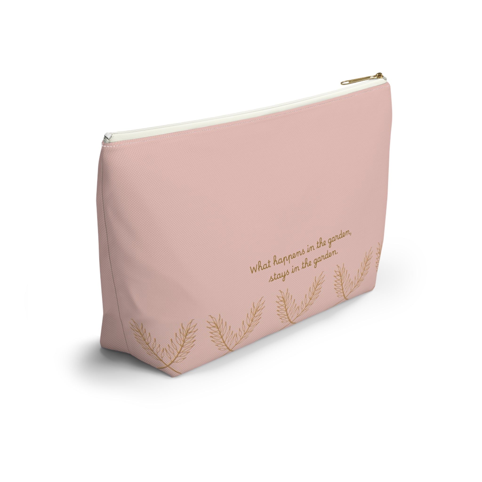 Fun Naughty Floral Tulips Accessories Makeup Pouch Day or Travel Zipper Small & Large