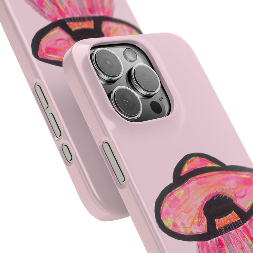 Pink UFO Phone Case — Cute Pastel Alien Abduction Slim Case