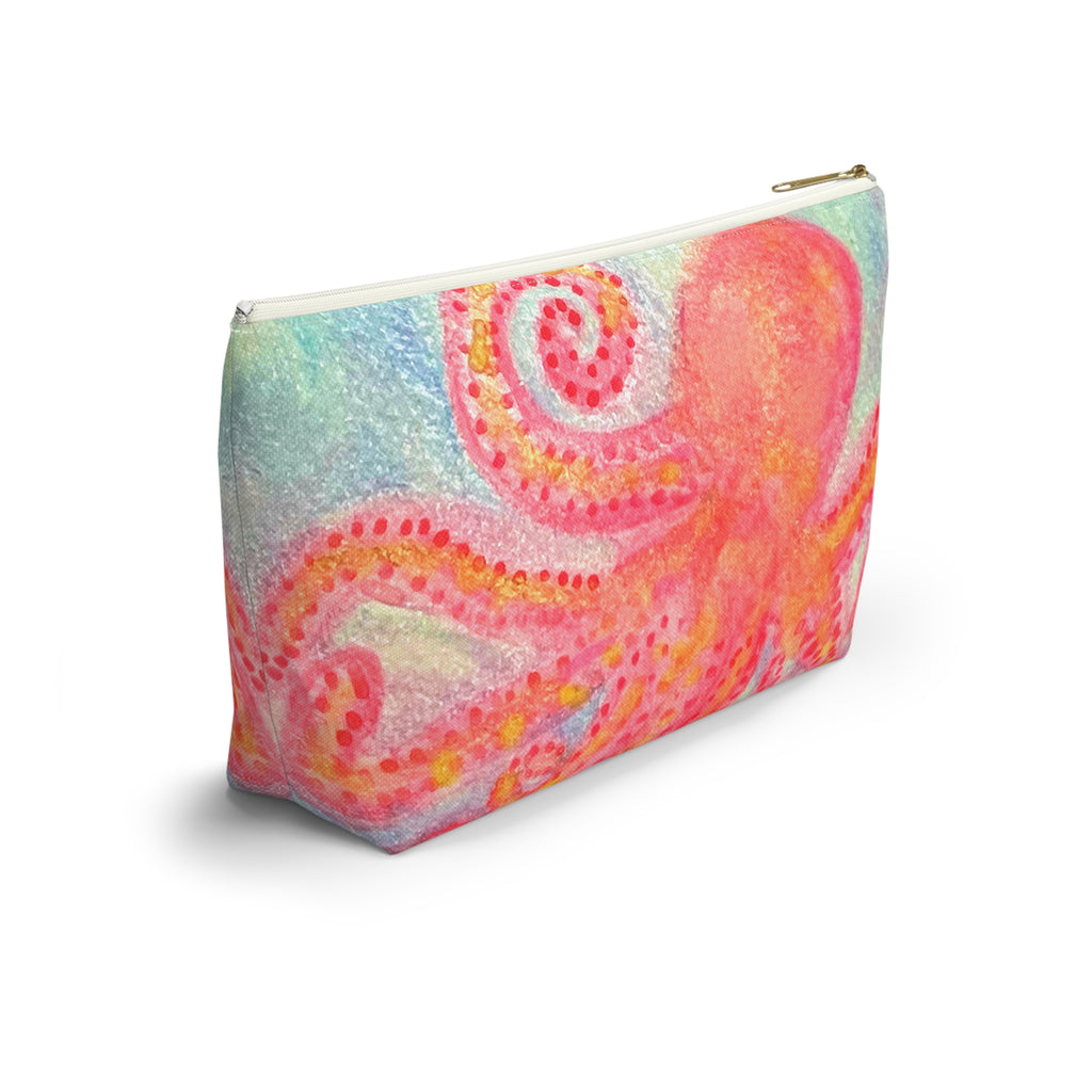 Cute Octopus Makeup Accessories Bag Pouch Day Travel Small Large