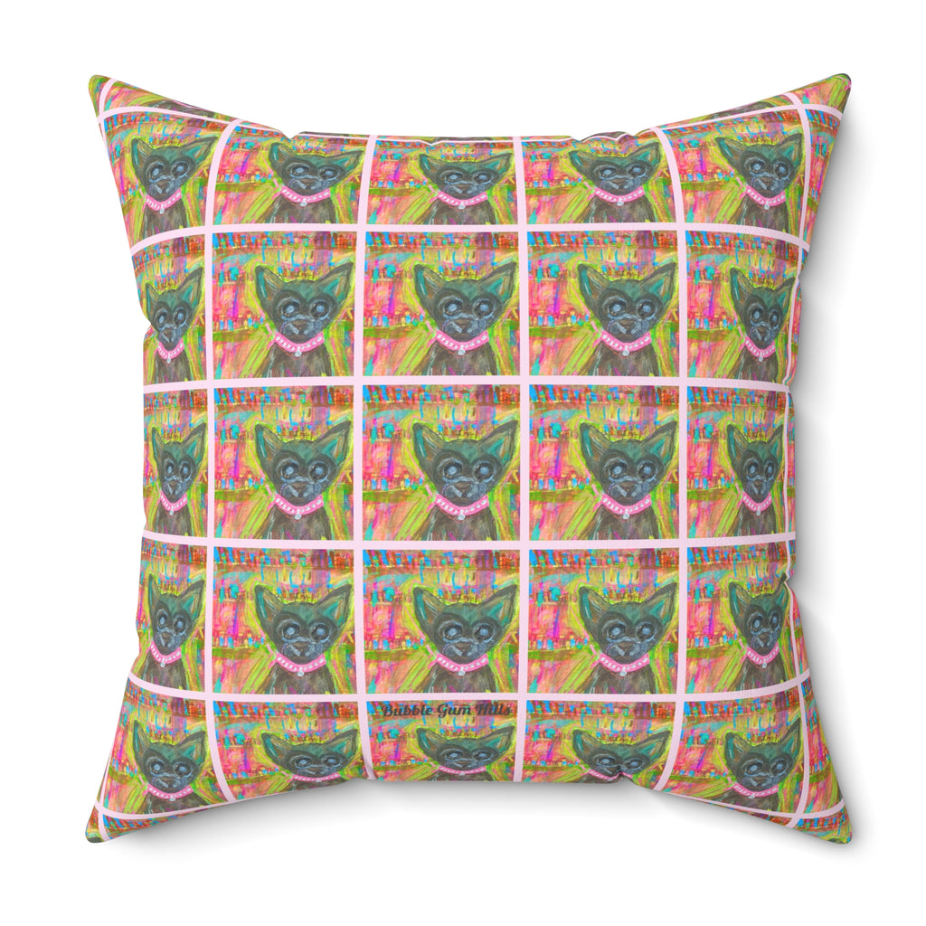 "Legally Adorable" Lily June Jelly Jones Pop Art Portrait- Colorful Pop Art Dog  Pillow