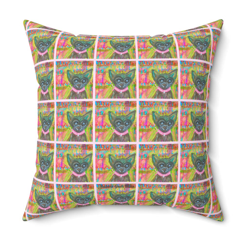 "Legally Adorable" Lily June Jelly Jones Pop Art Portrait- Colorful Pop Art Dog  Pillow