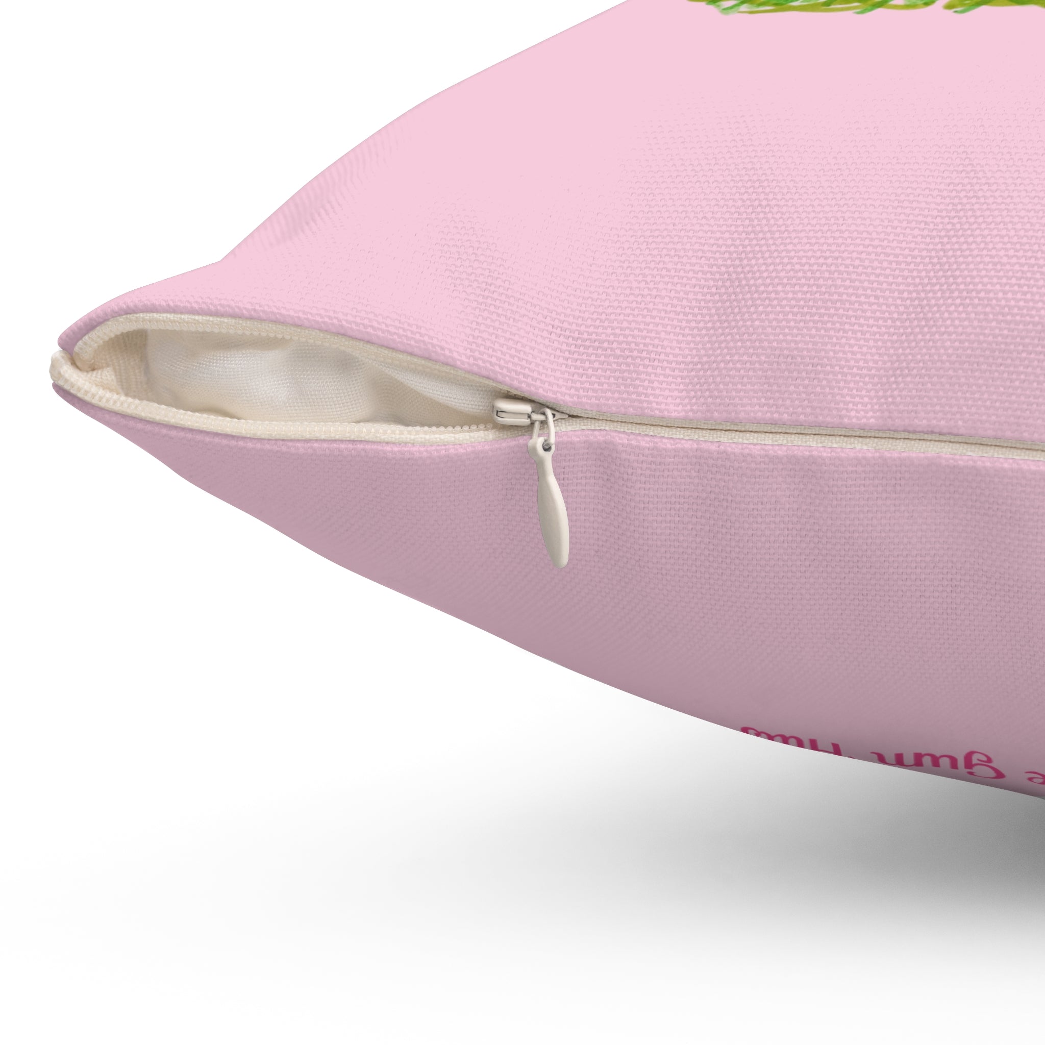 Anxious Pop Art Chihuahua Dog Square Pillow — Whimsical Pink Decorative Throw Pillow