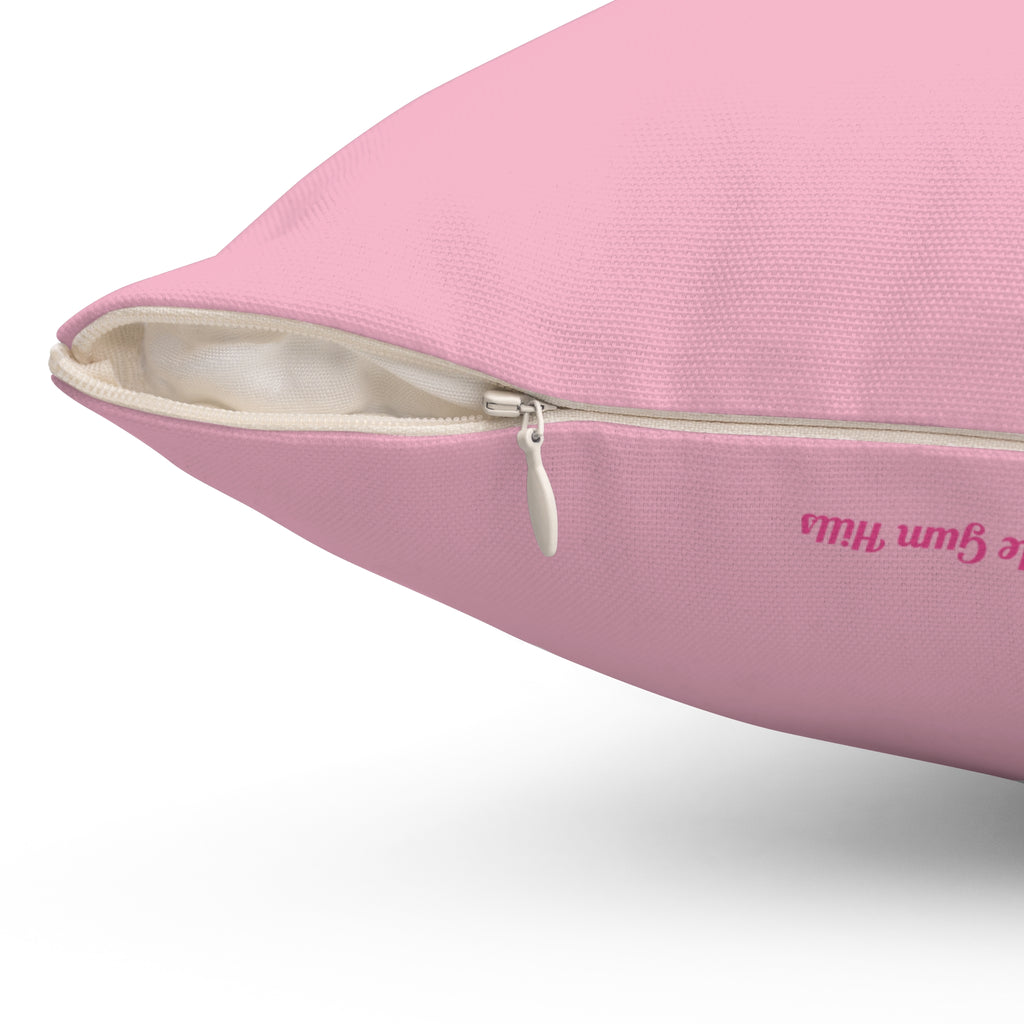 Baby Pink, Purple & Black Skunk Decorative Square Throw Pillow - Animal Wildlife Lovers