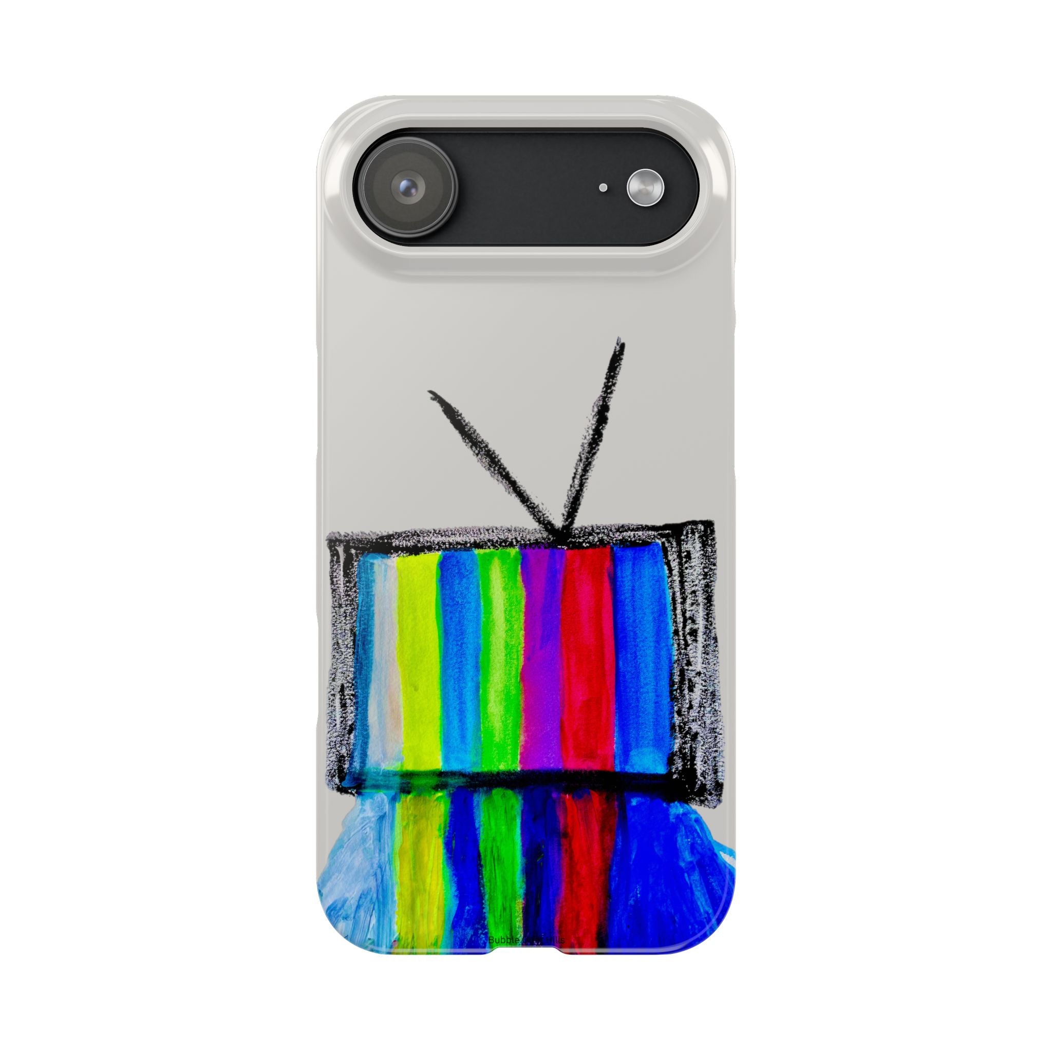 Retro Color Bar Melting TV  SMTP—  Slim Mobile iPhone Case
