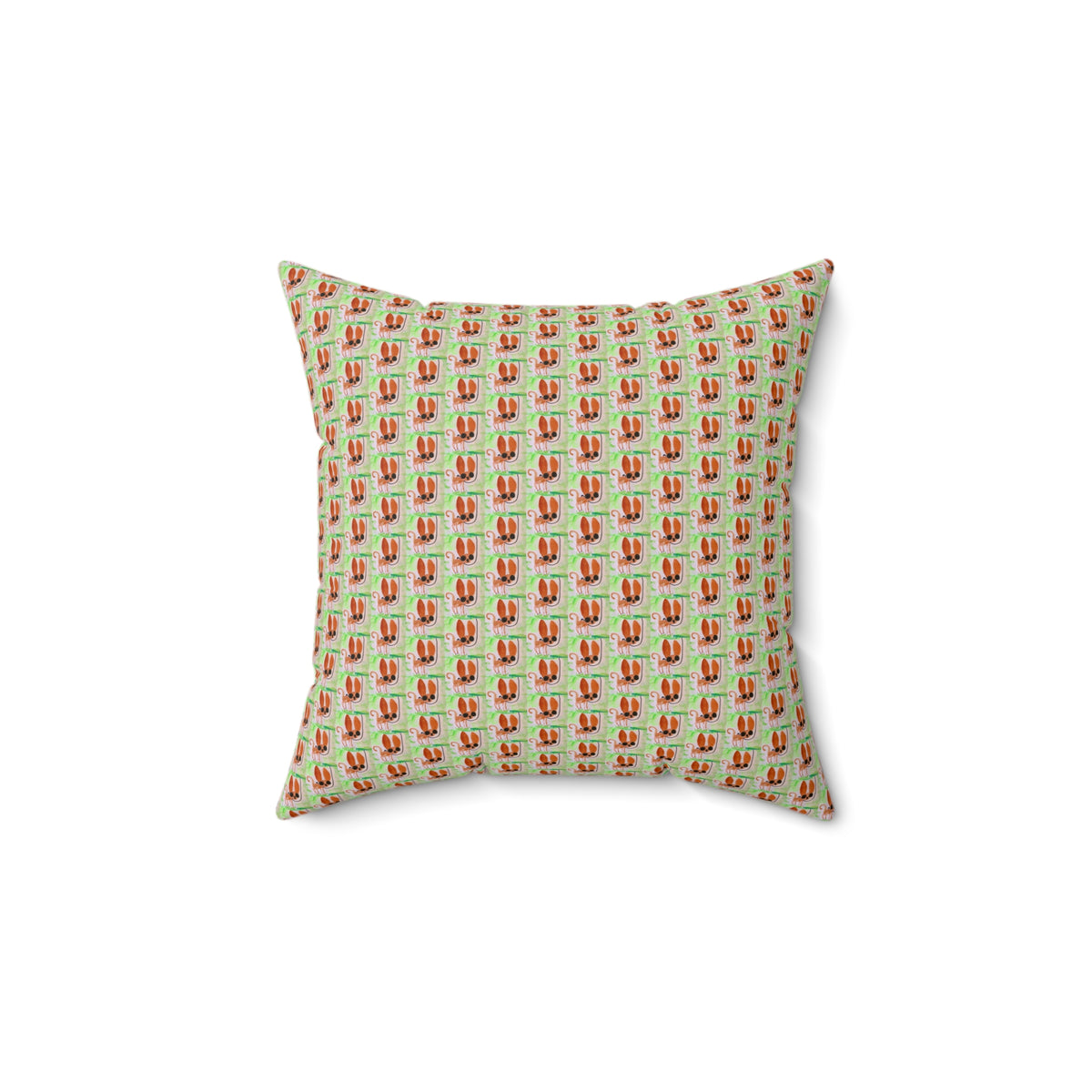 Tiny Chihuahua Dog Walk Pattern Square Throw Pillow- Novelty Dopamine Pillow for Dog Lovers