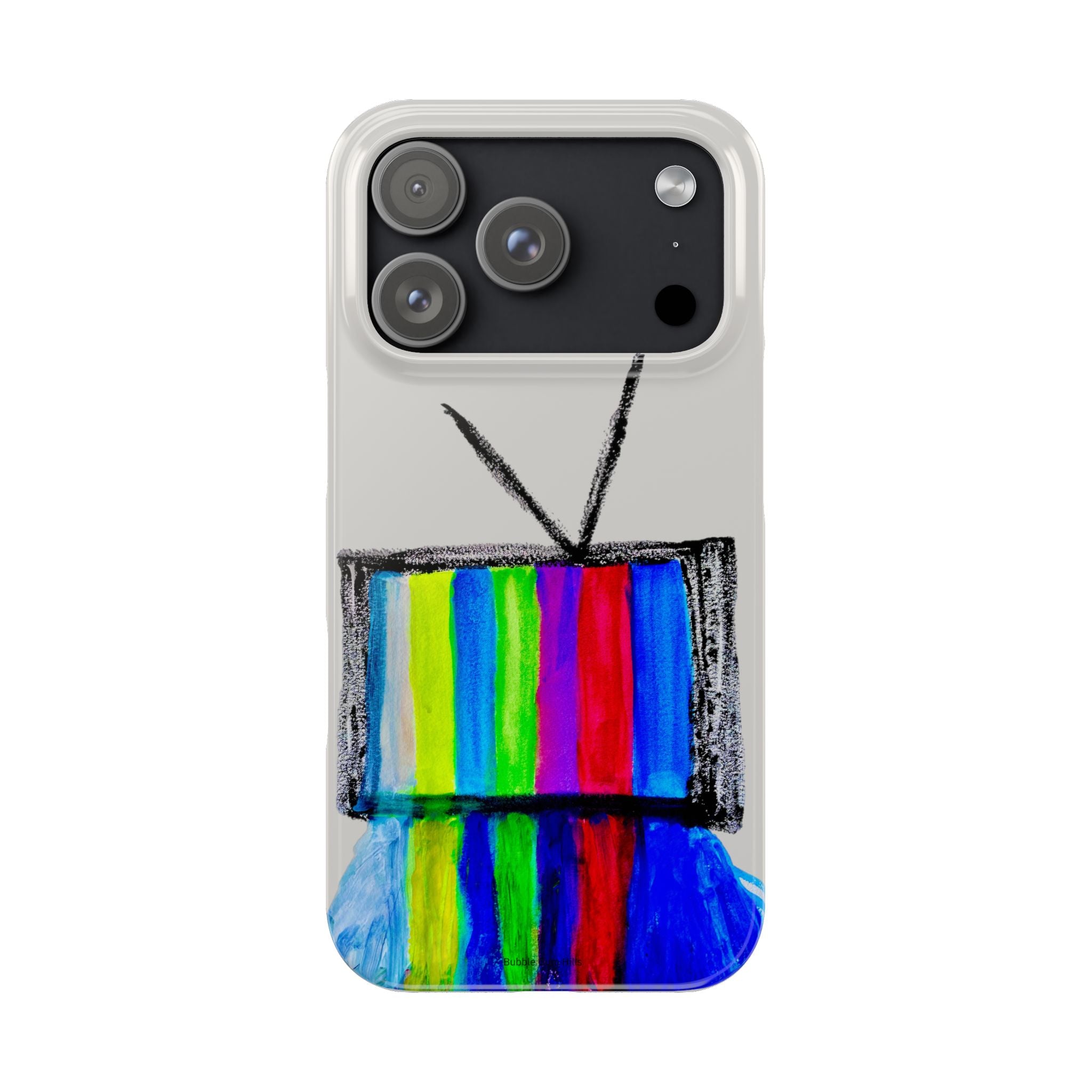Retro Color Bar Melting TV  SMTP—  Slim Mobile iPhone Case