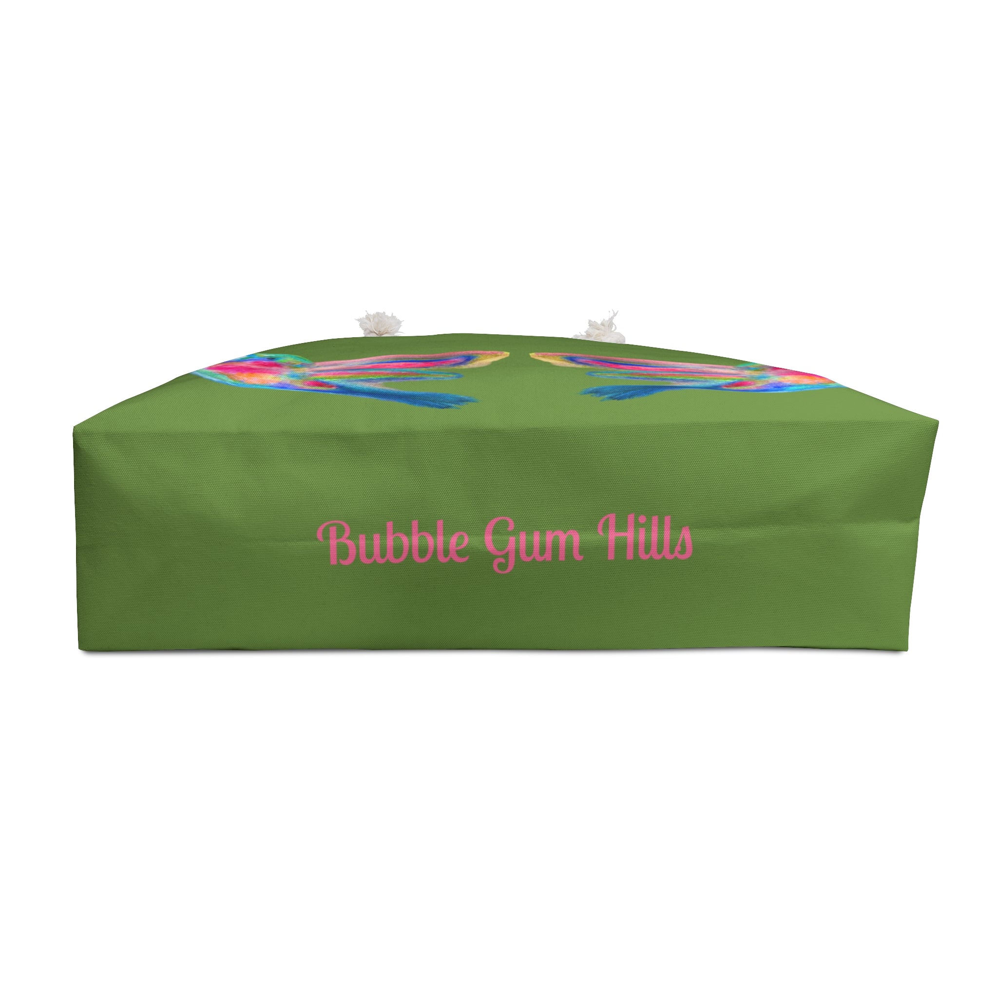 Colorful Hummingbirds Green Weekender Tote Bag