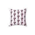 Bubble Gum Pink Puppy Decorative Pillow
