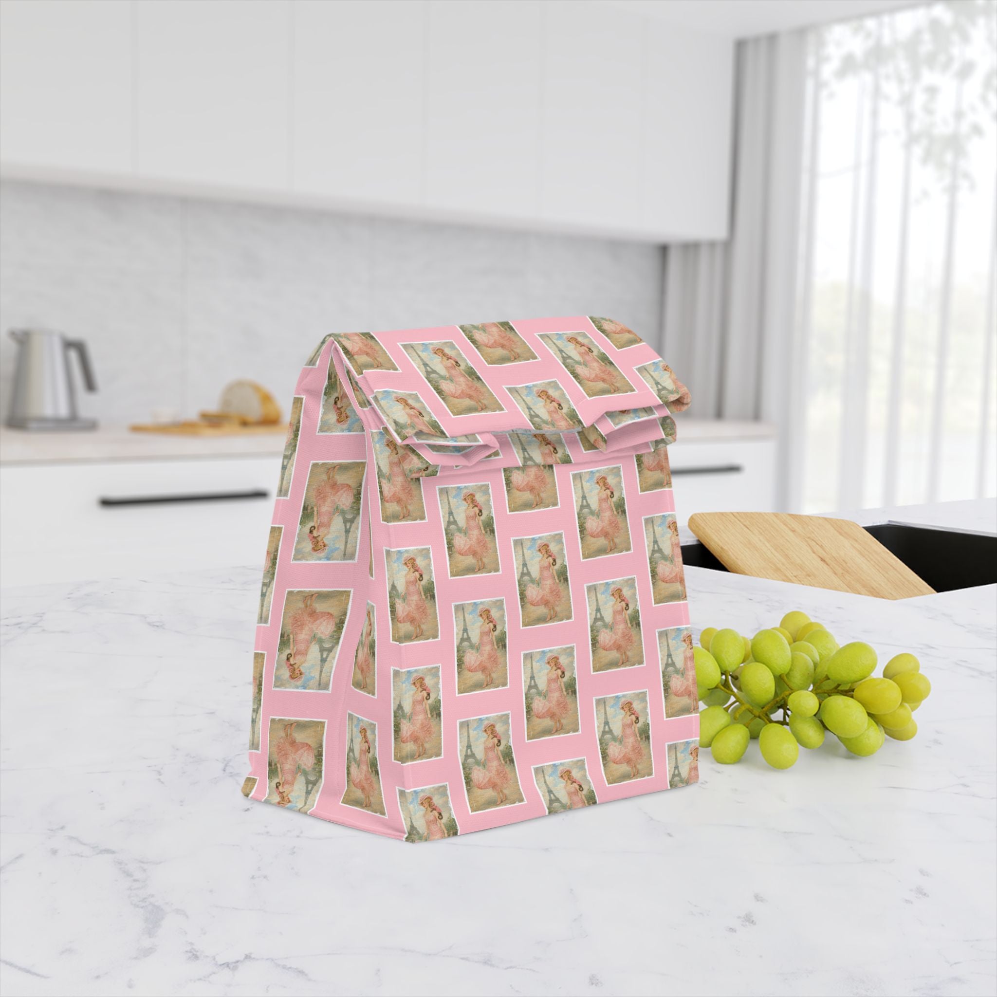 Parisian Vintage Lady Lunch Bag — Eiffel Tower