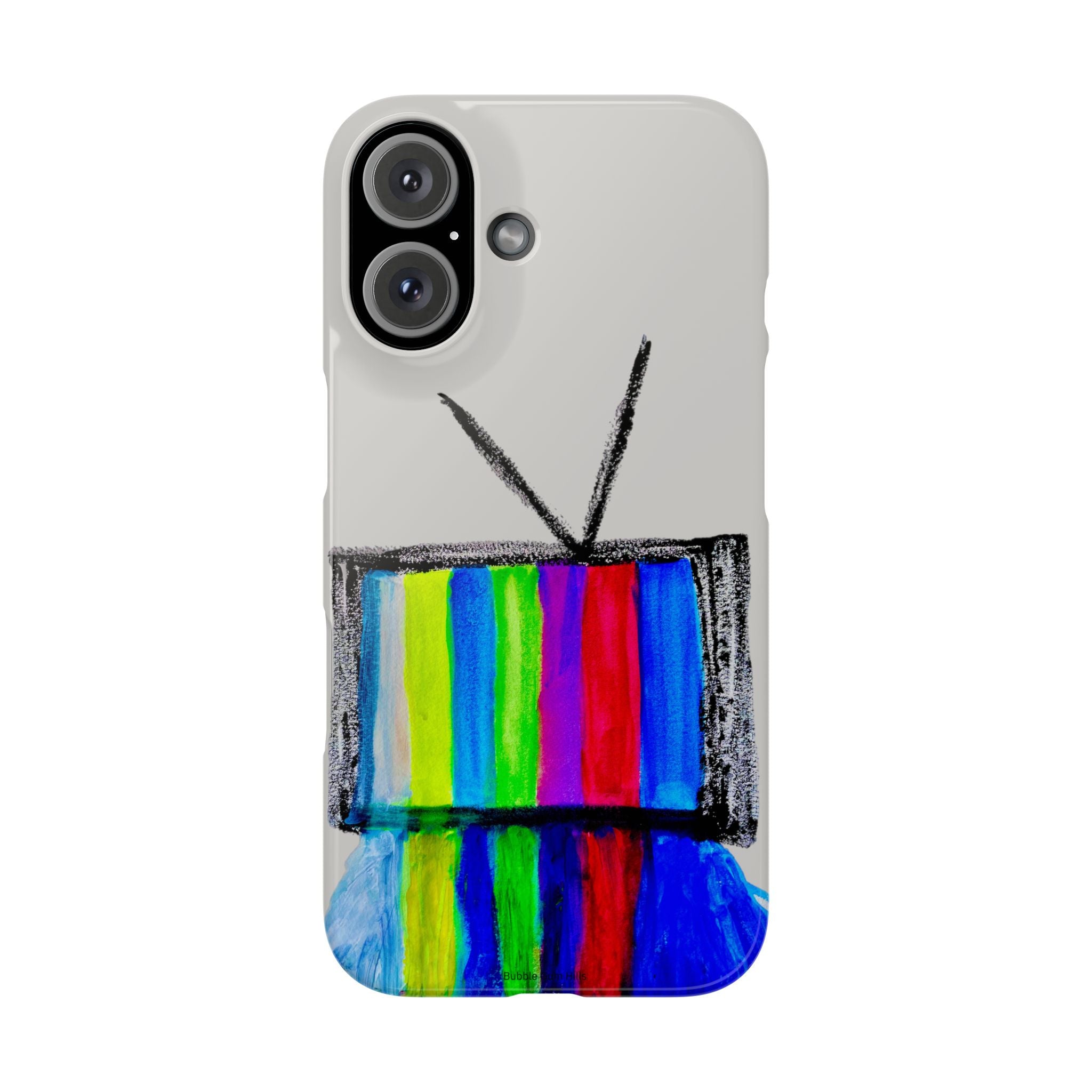 Retro Color Bar Melting TV  SMTP—  Slim Mobile iPhone Case