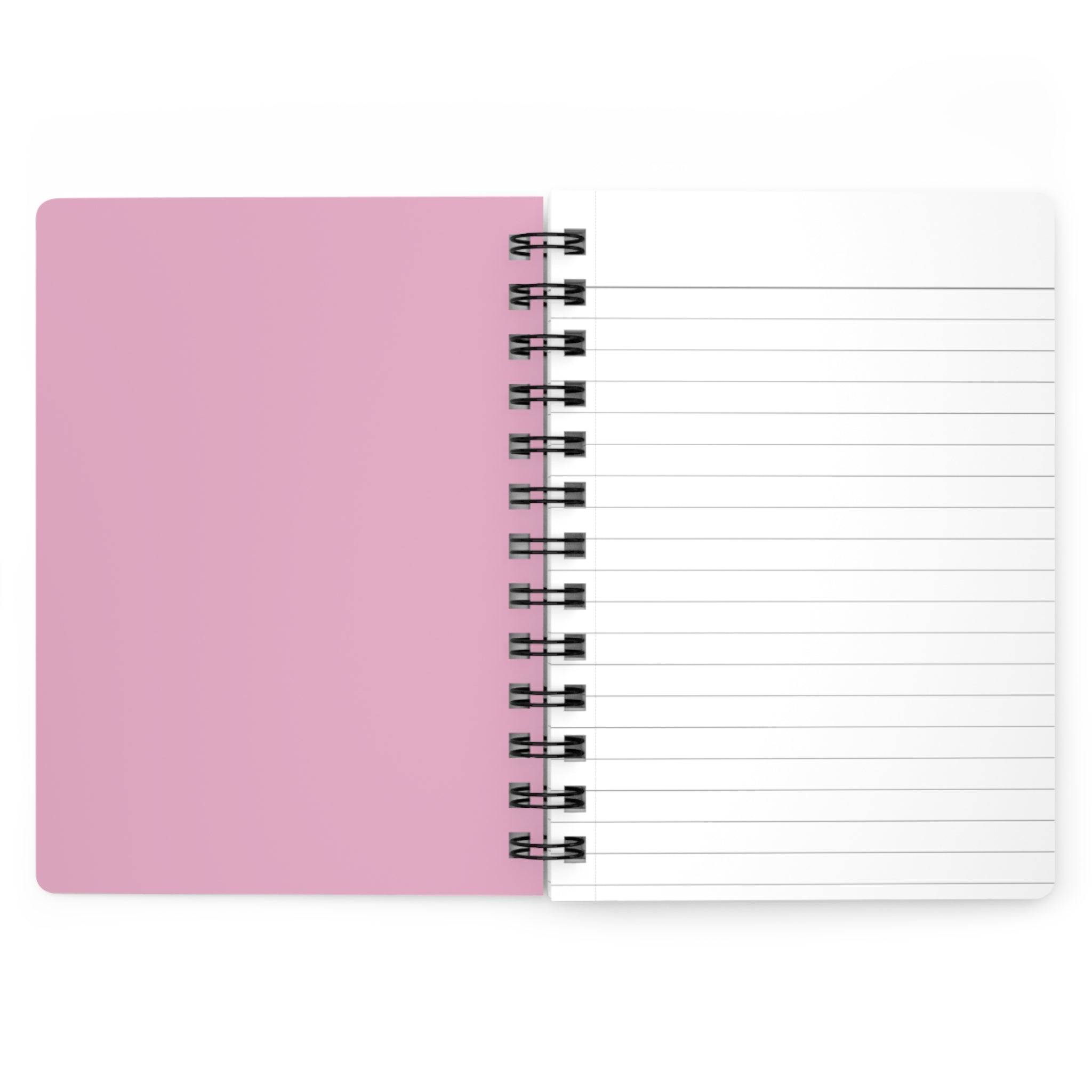 Joyful Dancing Pup with Hearts  — Spiral Notebook