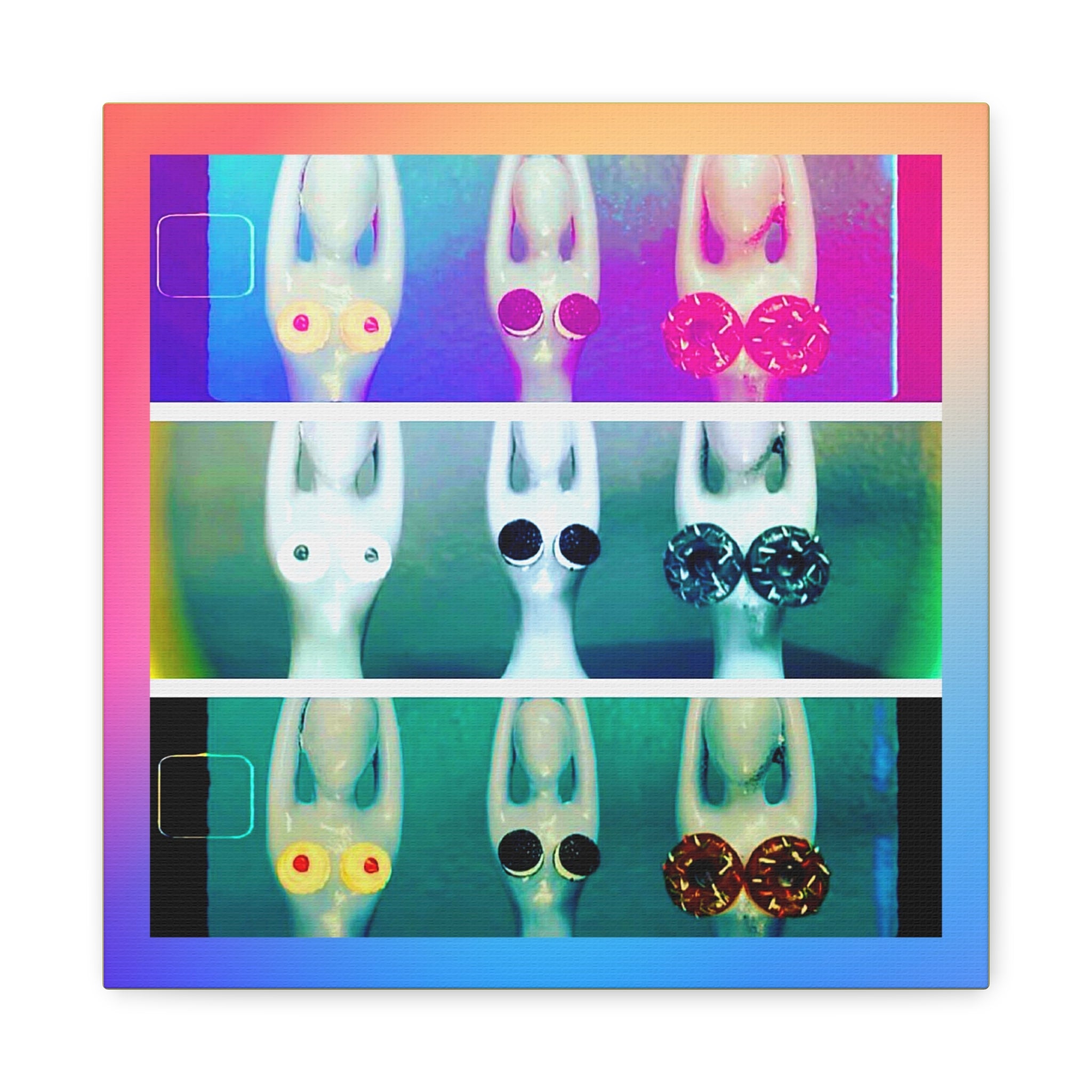 Yoga Pop Art Matte Canvas – Colorful Zen Wall Art for Vibrant Home Decor