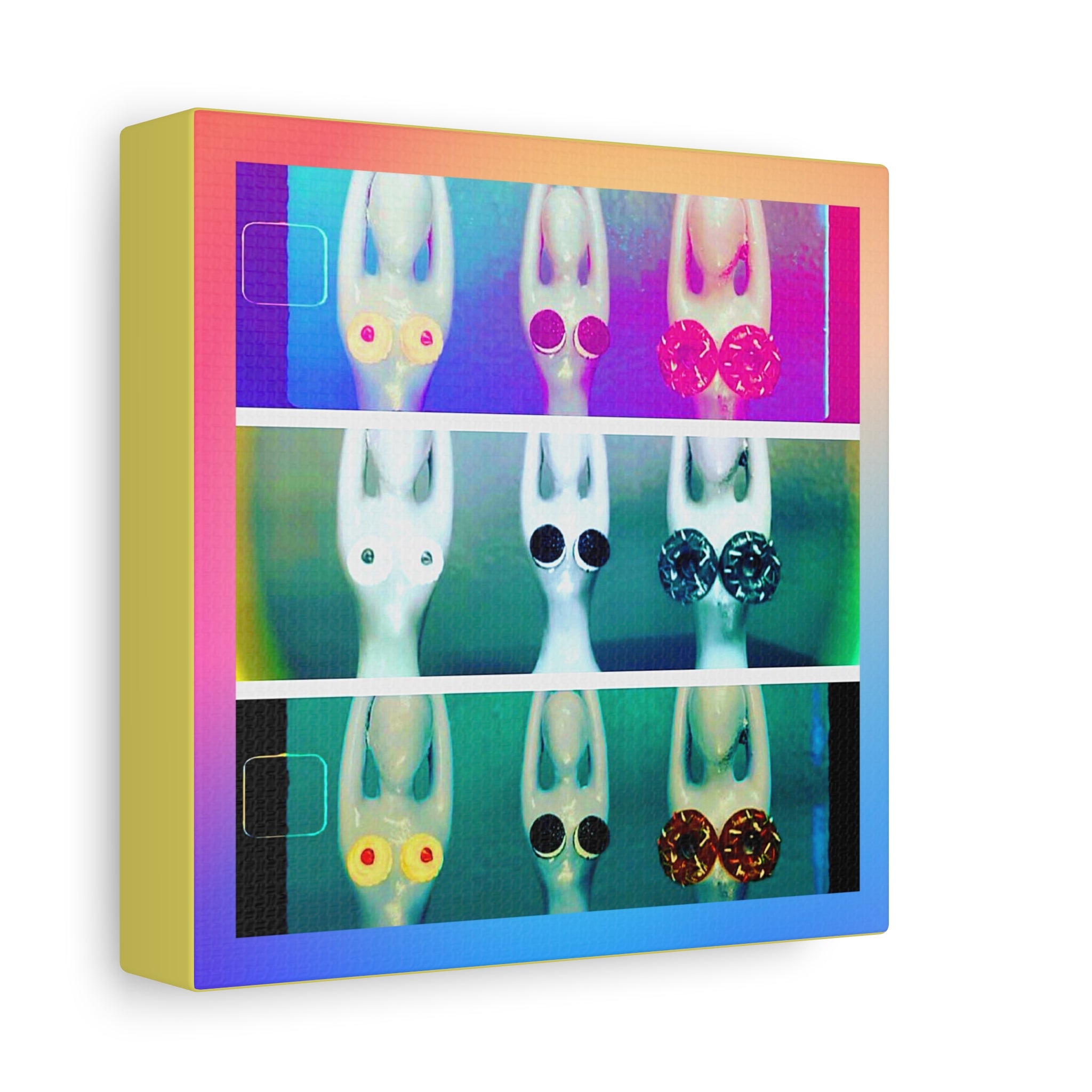 Yoga Pop Art Matte Canvas – Colorful Zen Wall Art for Vibrant Home Decor
