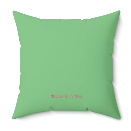 "The Gals" _ Dark Revenge Friend Linda - Abstract Face Pillow — Colorful Heart-Mouth Art Decorative Pillow