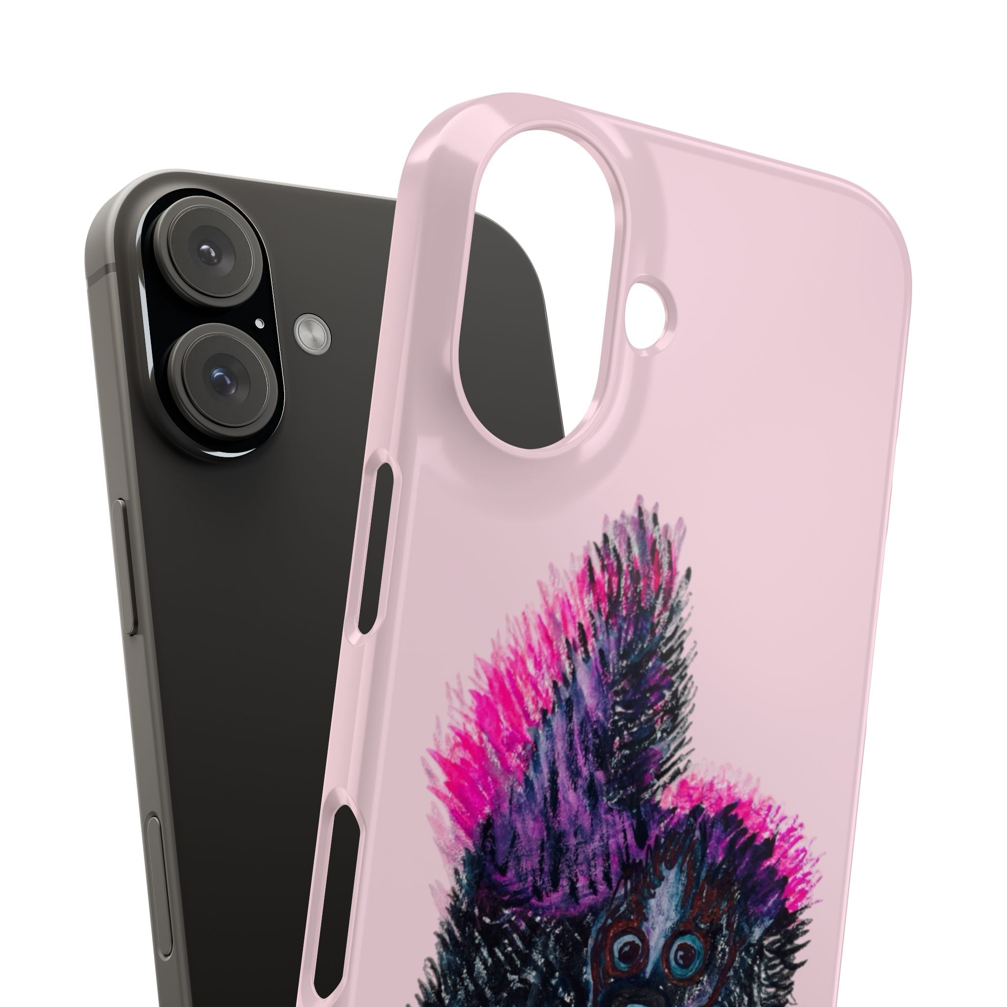 Pink Baby Punk Skunk Slim Mobile Phone Case — Cute Retro Animal Phone Cover