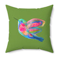 Colorful Hummingbird  Watching Decorative Throw Pillow