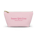 Pink Zipper Day Travel Makeup Bag | Small & Large Accessories- Breakup- Cheer Up- Gift Motivational for Girlfriends- Pool Beach Travel