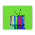 Retro TV Pop Matte Wall Art Canvas