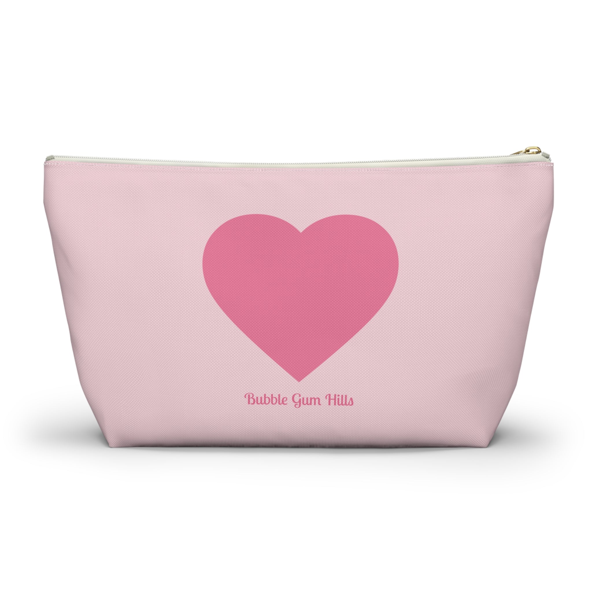 Cute Pink Zipper Day Travel Makeup Bag | Small & Large Accessories- Breakup- Cheer Up- Gift Motivational for Girlfriends- Pool Beach Travel
