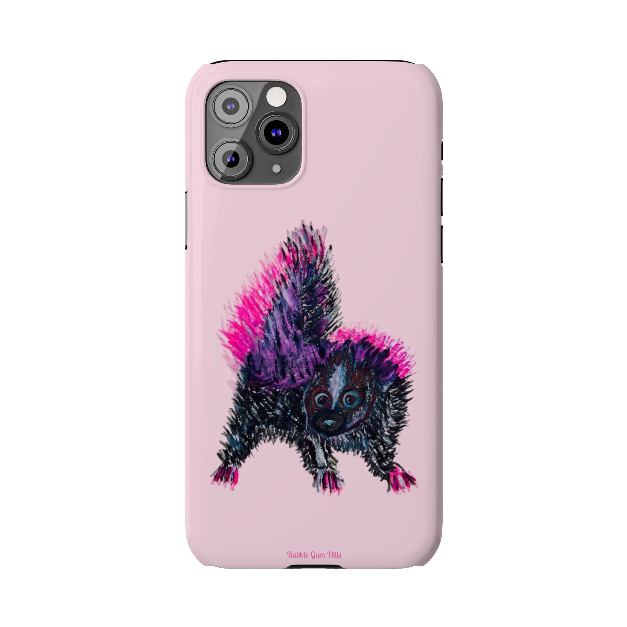 Pink Baby Punk Skunk Slim Mobile Phone Case — Cute Retro Animal Phone Cover