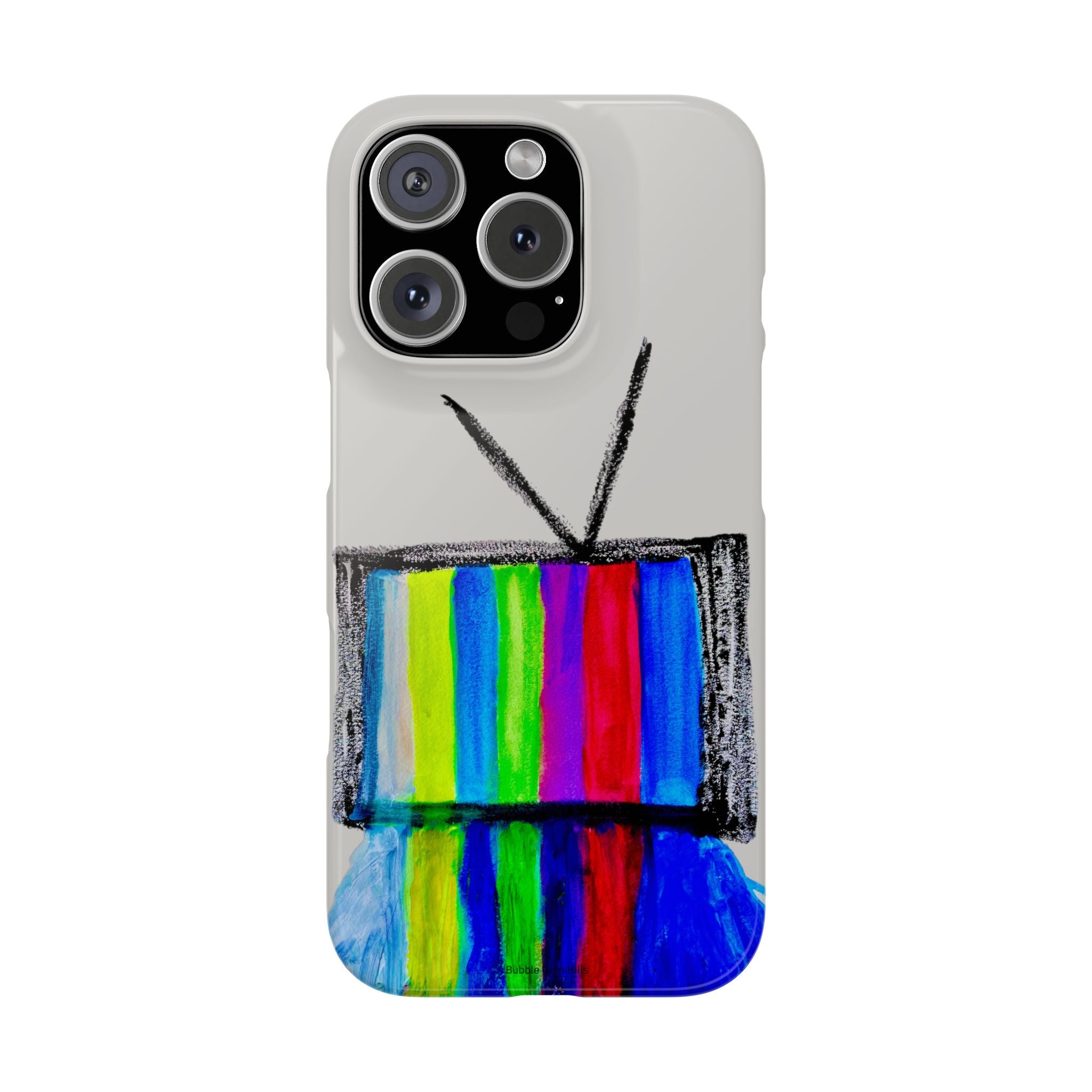 Retro Color Bar Melting TV  SMTP—  Slim Mobile iPhone Case