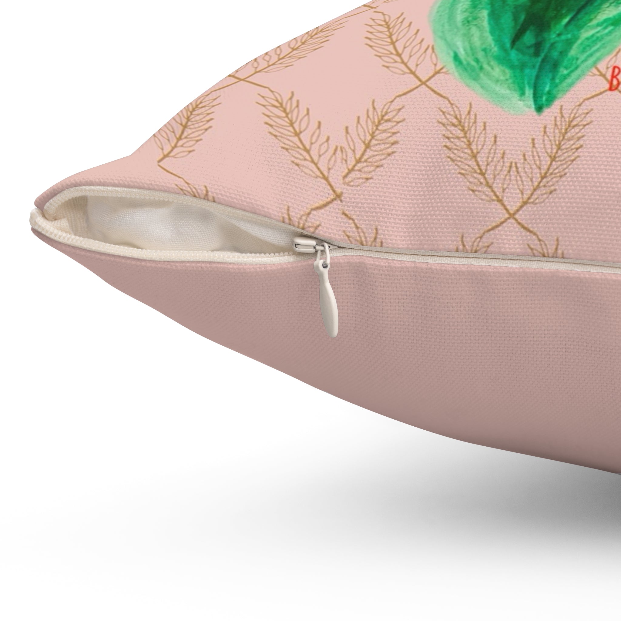 The Naughty Secret Garden Club —  Pink Tulips Watercolor Gone Bad — Floral Decorative Accent Pillow