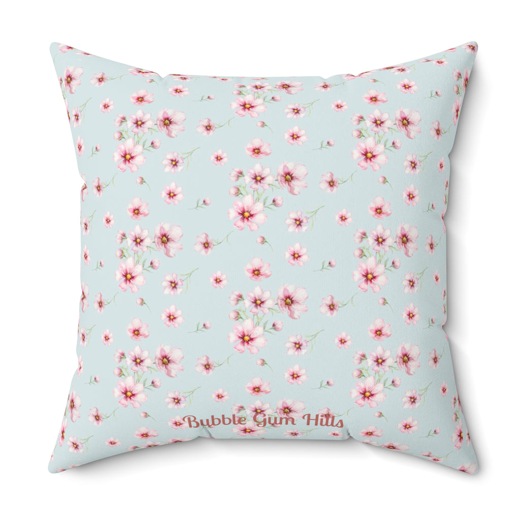 Hippo Floral Decorative Throw Pillow