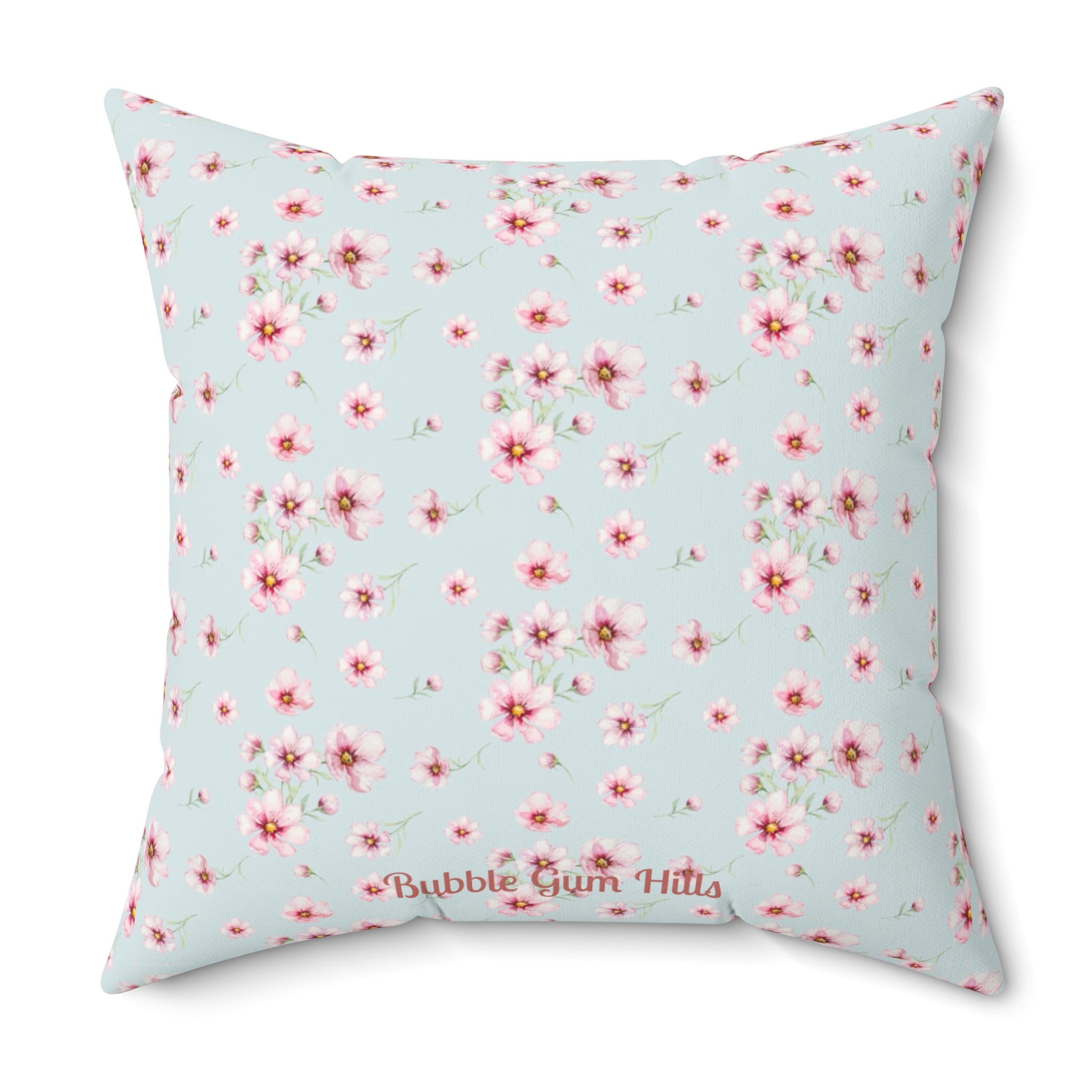 Hippo Floral Decorative Throw Pillow