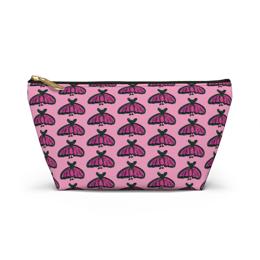 Baby Bats Pink & Black Accessory & Makeup Zipper Bag Small & Large