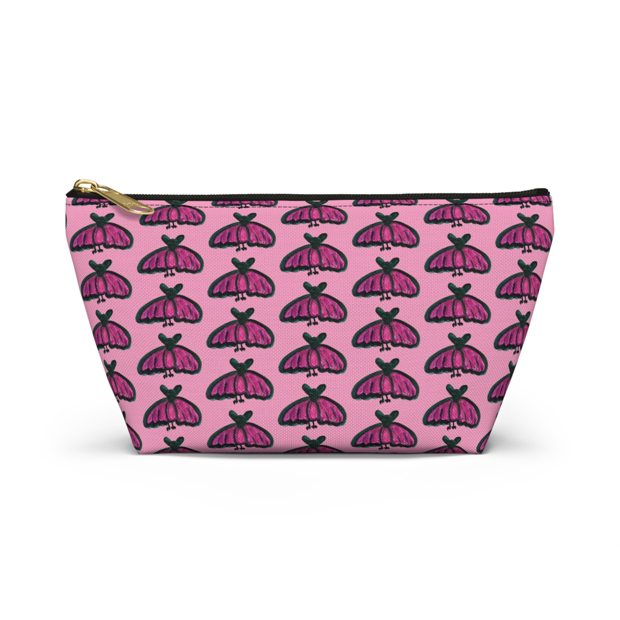 Baby Bats Pink & Black Accessory & Makeup Zipper Bag Small & Large