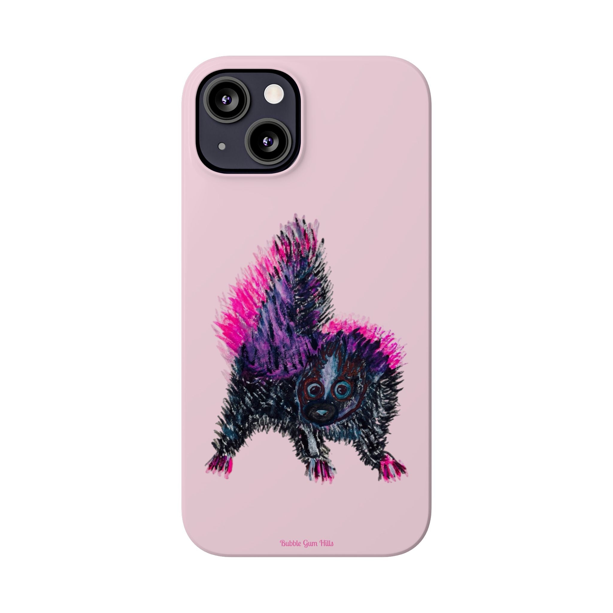 Pink Baby Punk Skunk Slim Mobile Phone Case — Cute Retro Animal Phone Cover