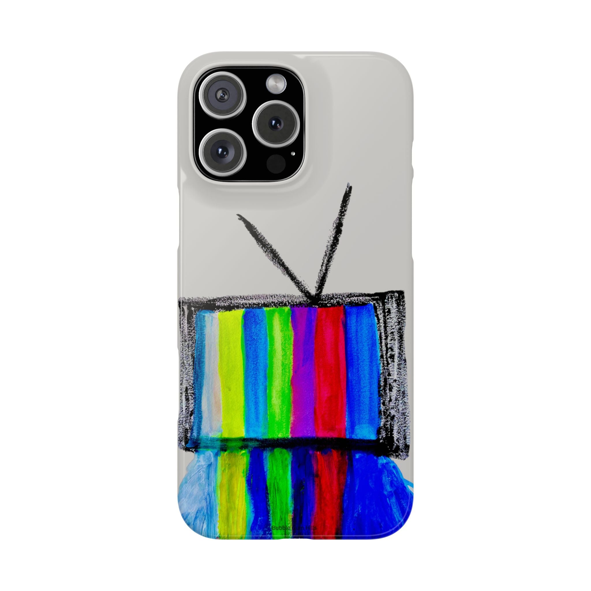 Retro Color Bar Melting TV  SMTP—  Slim Mobile iPhone Case