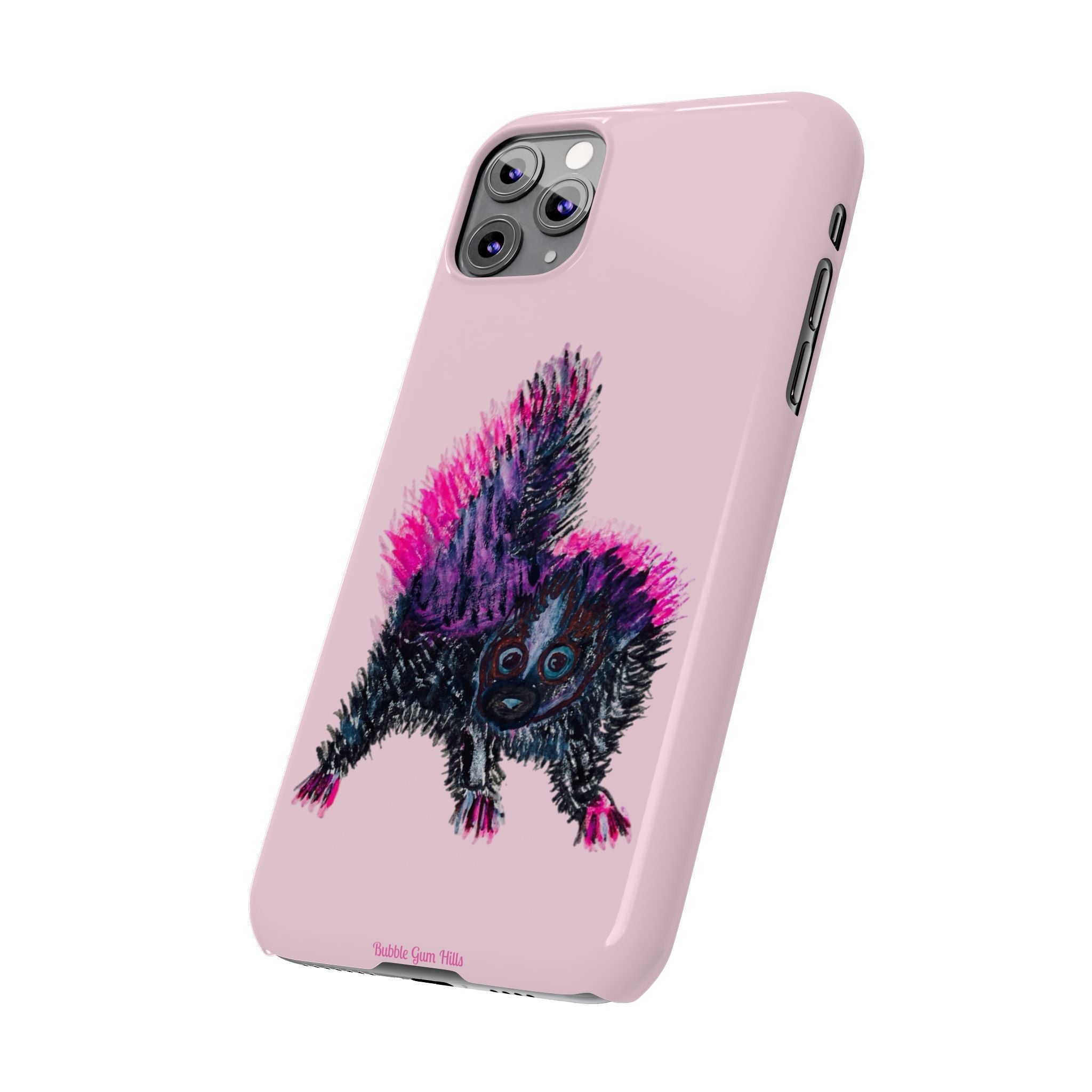 Pink Baby Punk Skunk Slim Mobile Phone Case — Cute Retro Animal Phone Cover