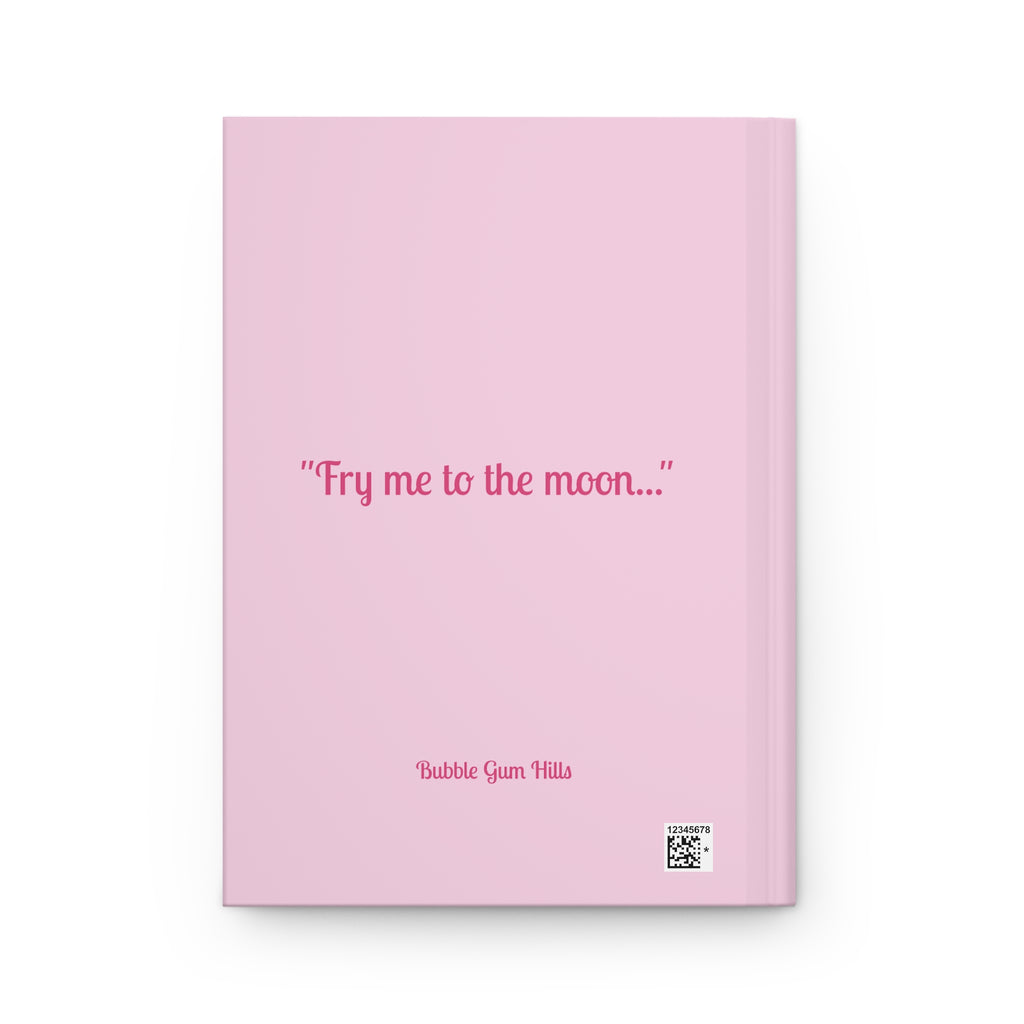 Pink 'Fry Me to the Moon' Hardcover Journal — Cute French Fry Notebook