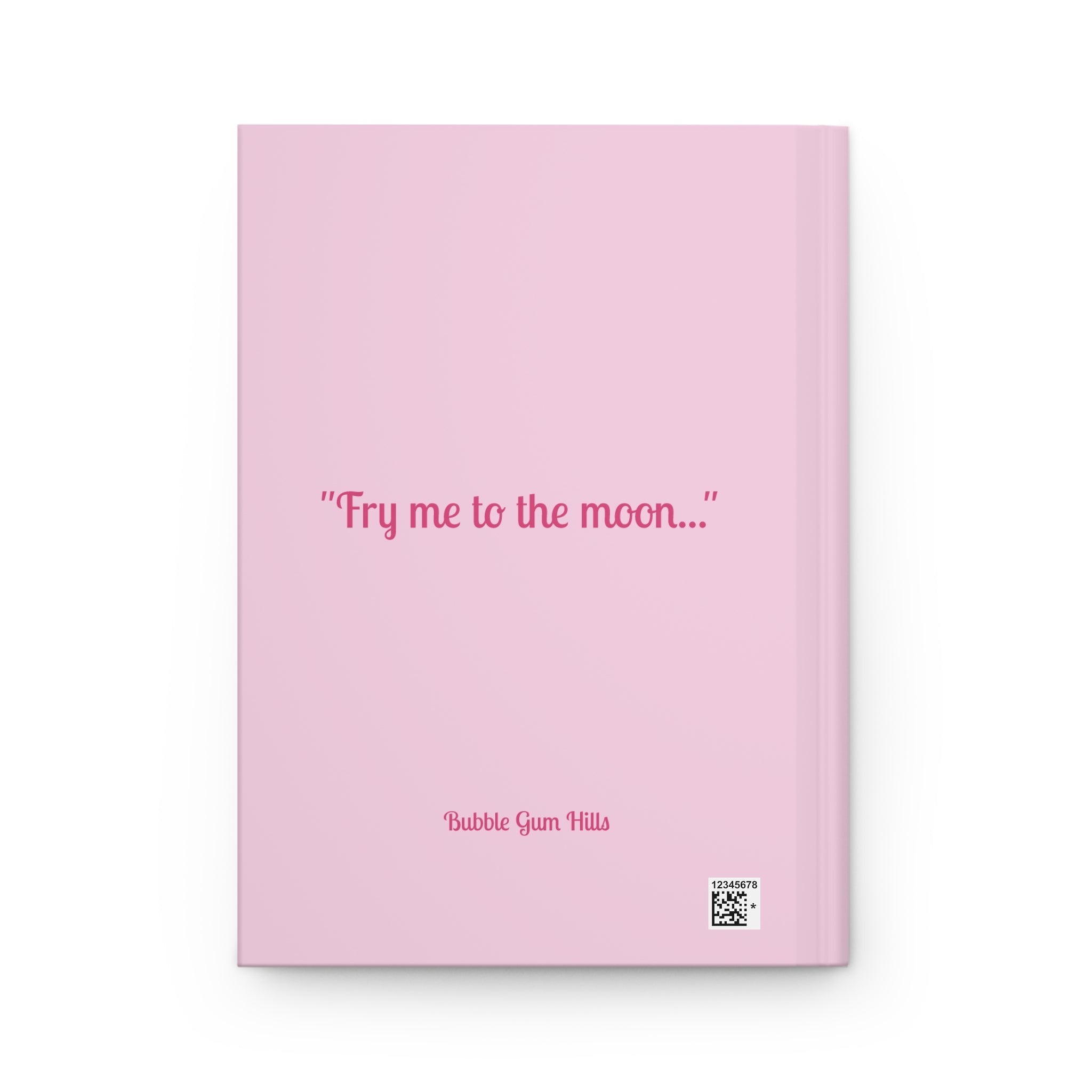 Pink 'Fry Me to the Moon' Hardcover Journal — Cute French Fry Notebook