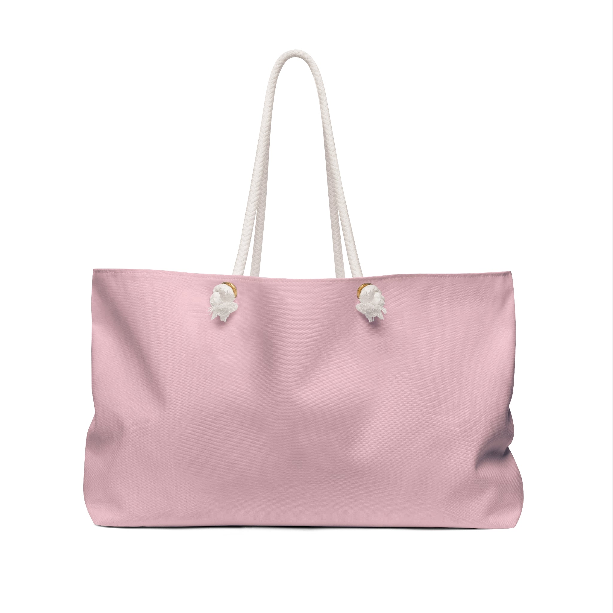 Sleeping Chocolate French Bulldog Pink Shoulder Day or Travel Tote Bag – Cute Pastel Dog Weekender