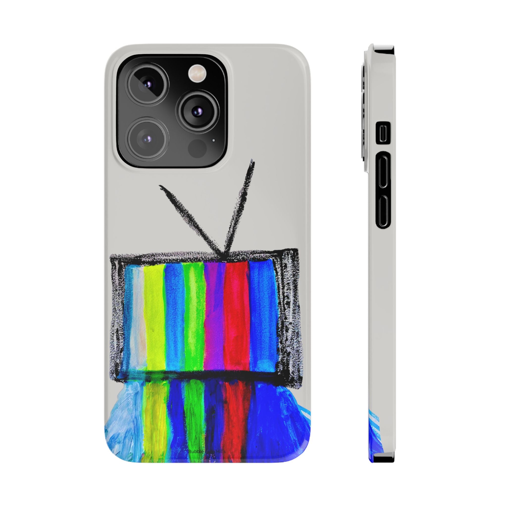 Retro Color Bar Melting TV  SMTP—  Slim Mobile iPhone Case