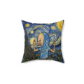 Starry Night with Beavis Pillow — Funny Pop Culture Decorative Throw Pillow