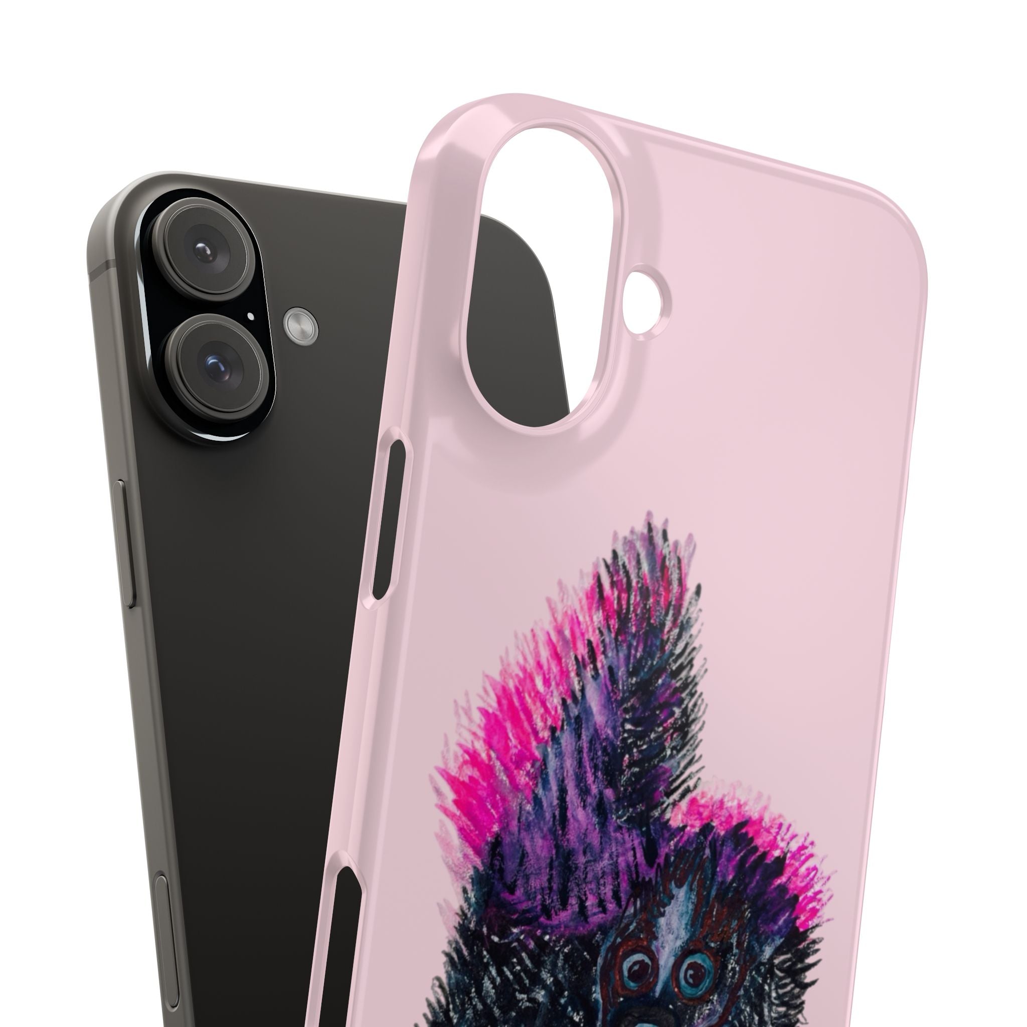 Pink Baby Punk Skunk Slim Mobile Phone Case — Cute Retro Animal Phone Cover