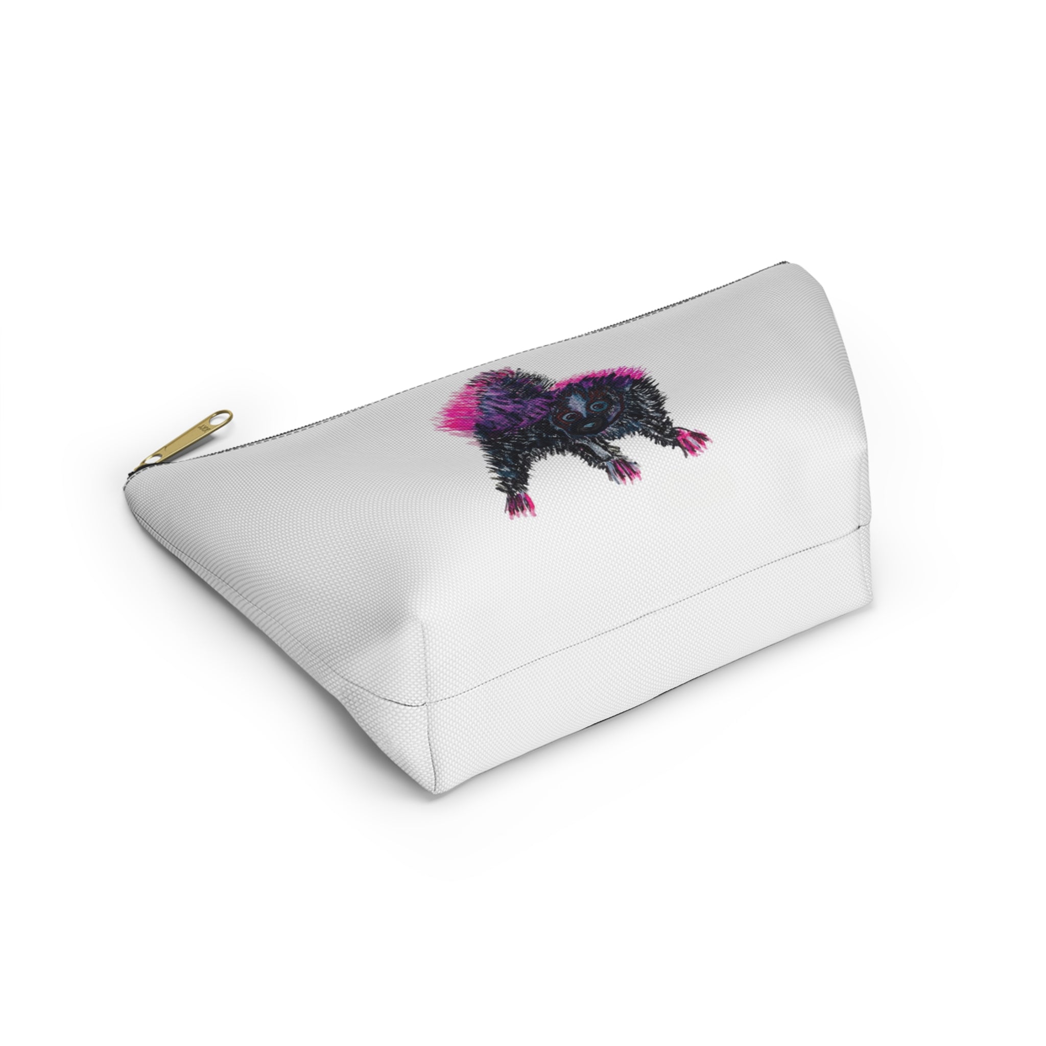 Pink Punk Skunk Accessory Pouch T-Bottom Cosmetic Bag