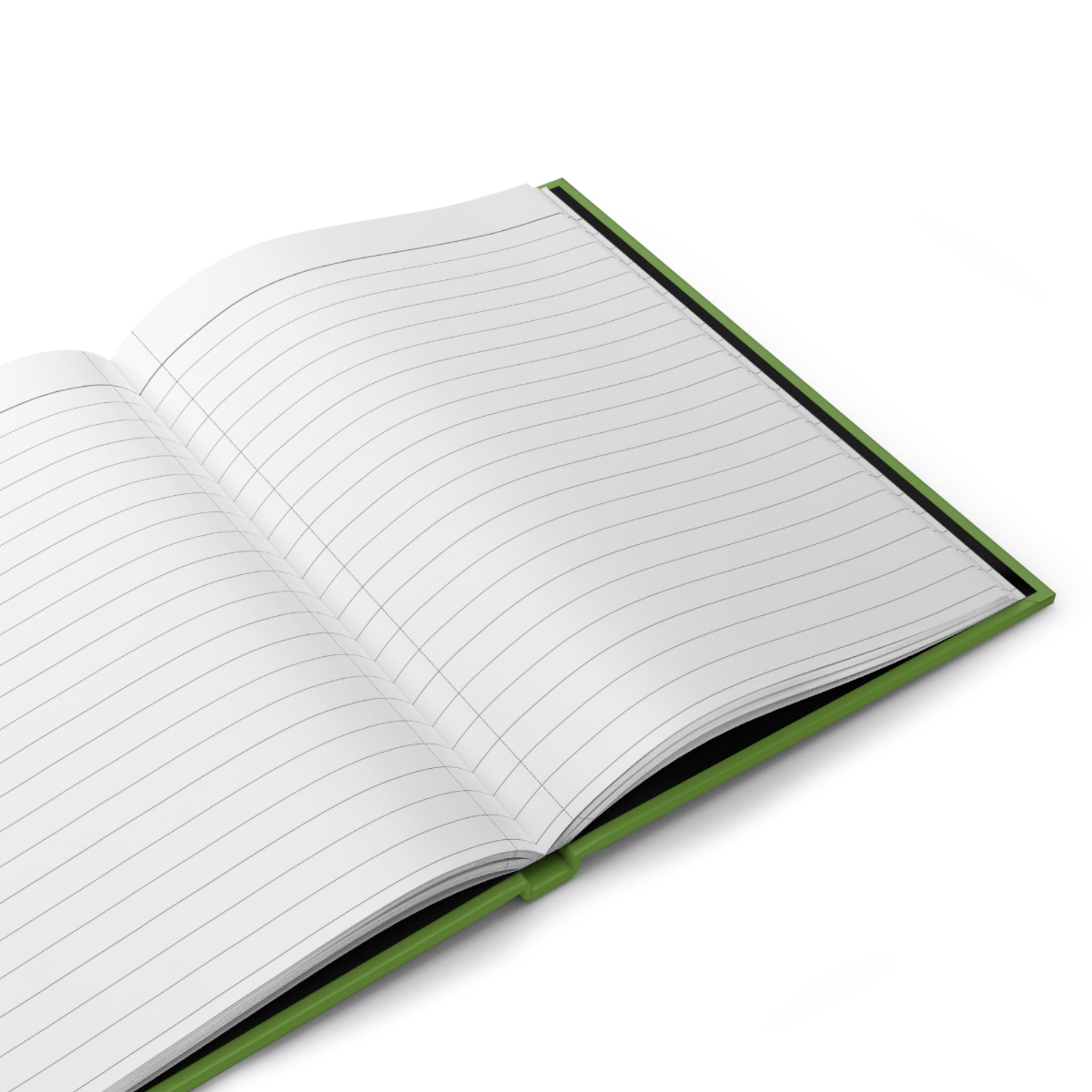 Hummingbird Green Matte 150 Page Lined Hardcover Journal Flat Notebook