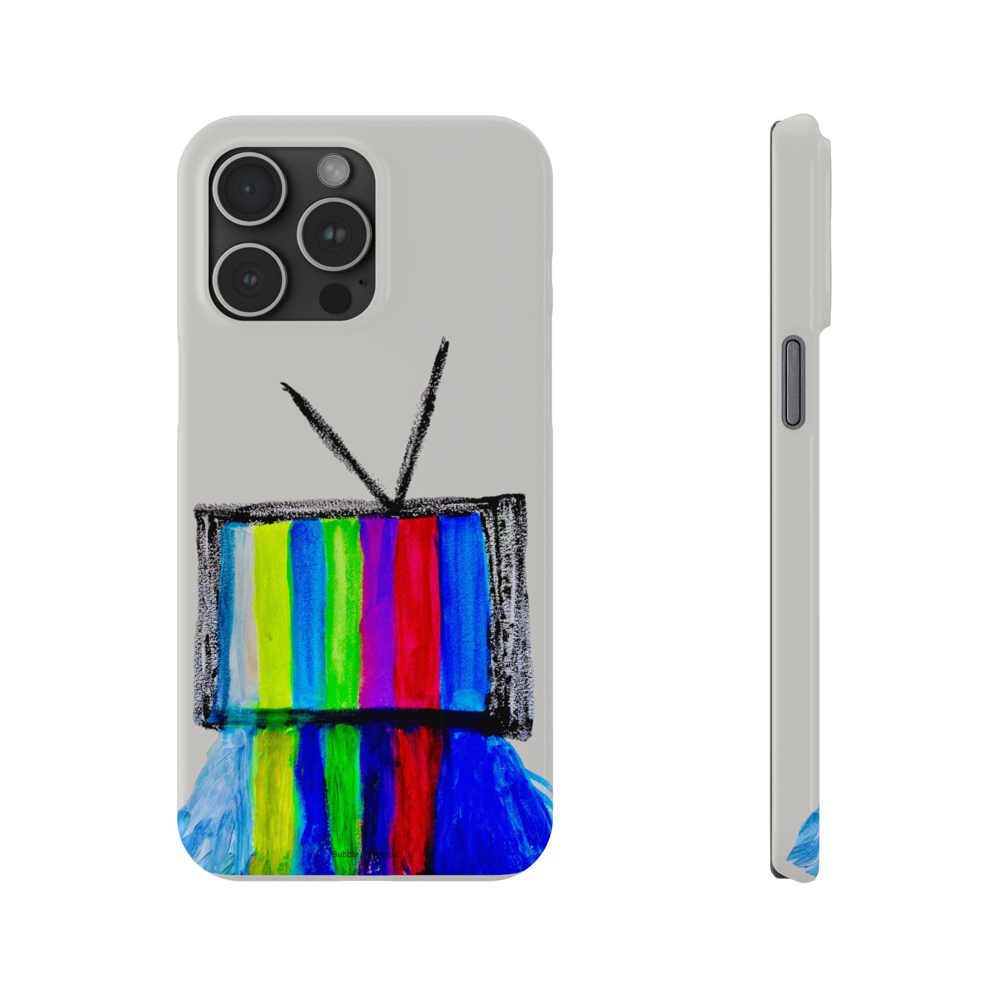 Retro Color Bar Melting TV  SMTP—  Slim Mobile iPhone Case